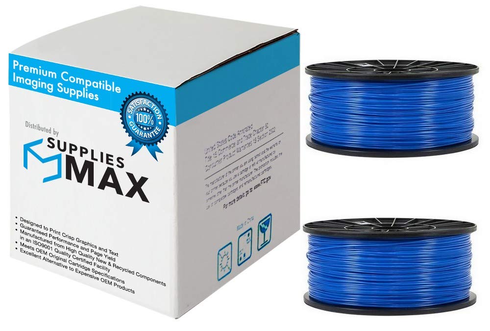 Premium PLA 3D Printer Filament - 1.75mm Blue, 2-Pack (1kg Each) | High-Quality Universal Printing Material for DIY Projects, Prototyping & Home Decor