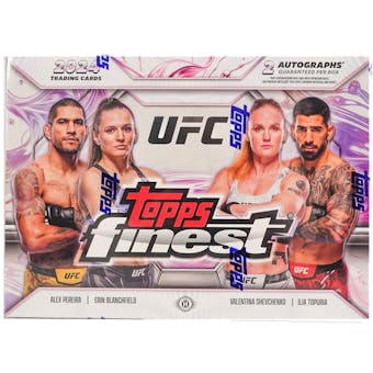 2024 Topps UFC Finest Hobby Box - Premium MMA Trading Cards Collection for Collectors & Fans - Perfect for UFC Memorabilia, Sports Card Investments & Fan Gifts