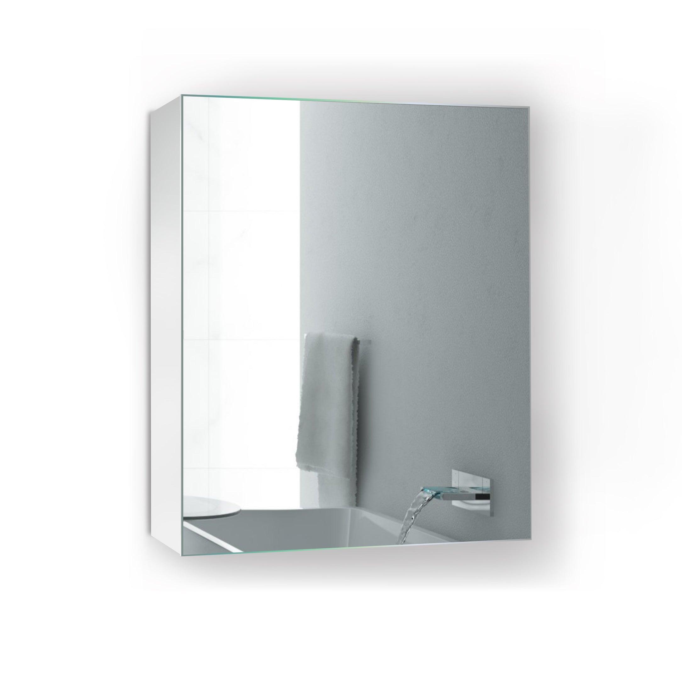 Krugg Plaza 24 x 30 Inch Bathroom Medicine Cabinet with Mirror - Perfect for Bathroom Storage, Vanity Organization & Small Space Saving