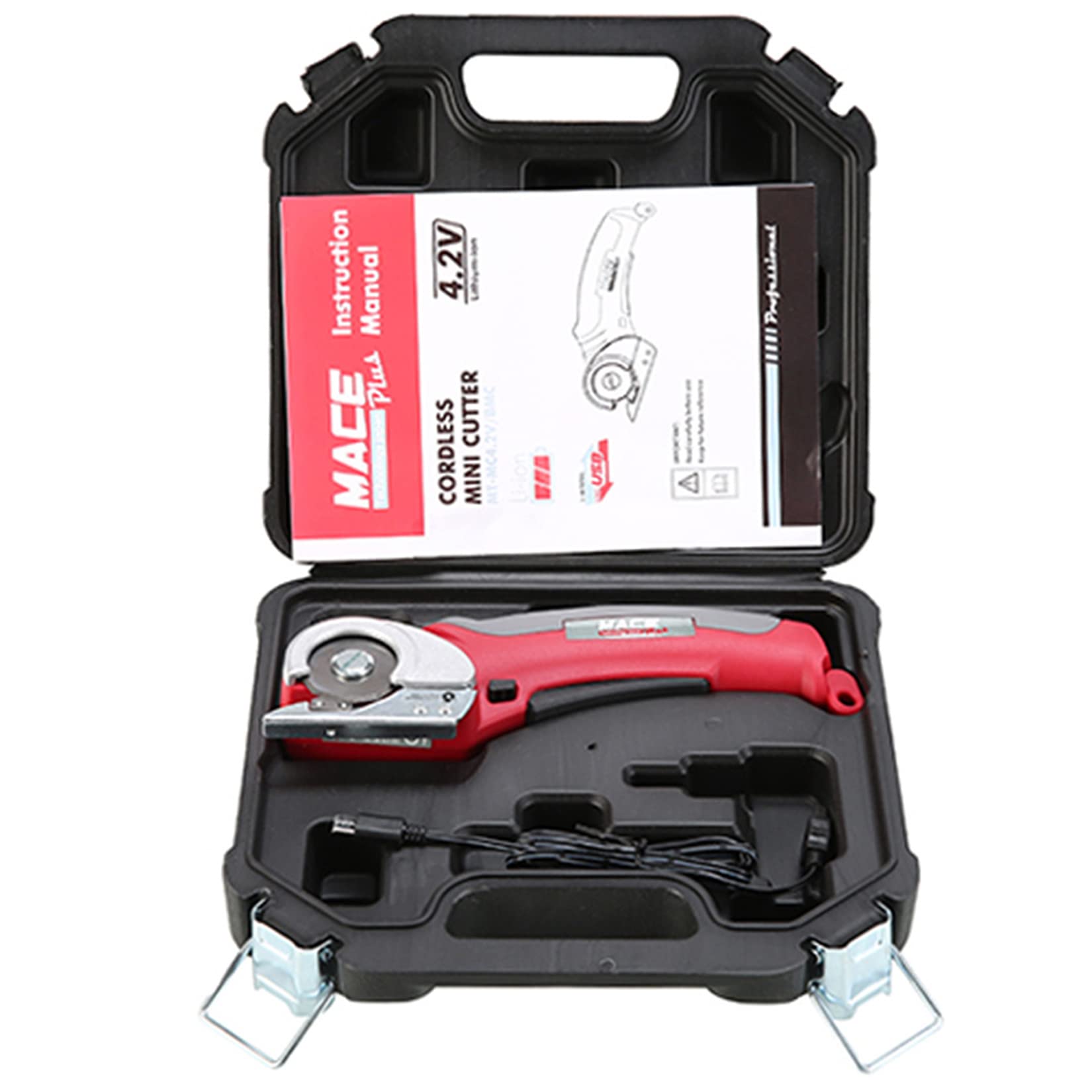 iDili Cordless Electric Fabric Scissors - Rechargeable 2000mAh Battery, Round Blade for Smooth Cloth Cutting - Perfect for Sewing, Quilting, DIY Crafts & Upholstery Projects