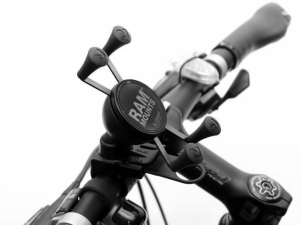 RAM EZ Strap™ Rail Mount with X Grip® Universal Phone Holder - Compatible with Smartphones & GPS Devices - Perfect for Cars, Trucks, Boats & Motorcycles (RAP SB 187 UN7U)