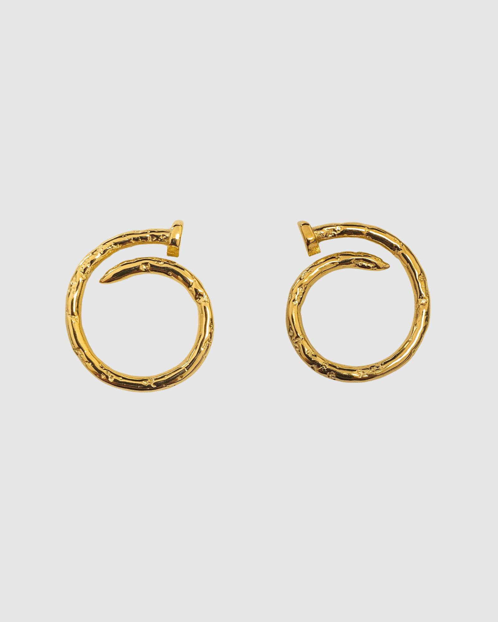 Izoa 14K Gold Plated Ebony Stud Earrings for Women - Elegant & Minimalist Jewelry for Everyday Wear, Parties & Gifts