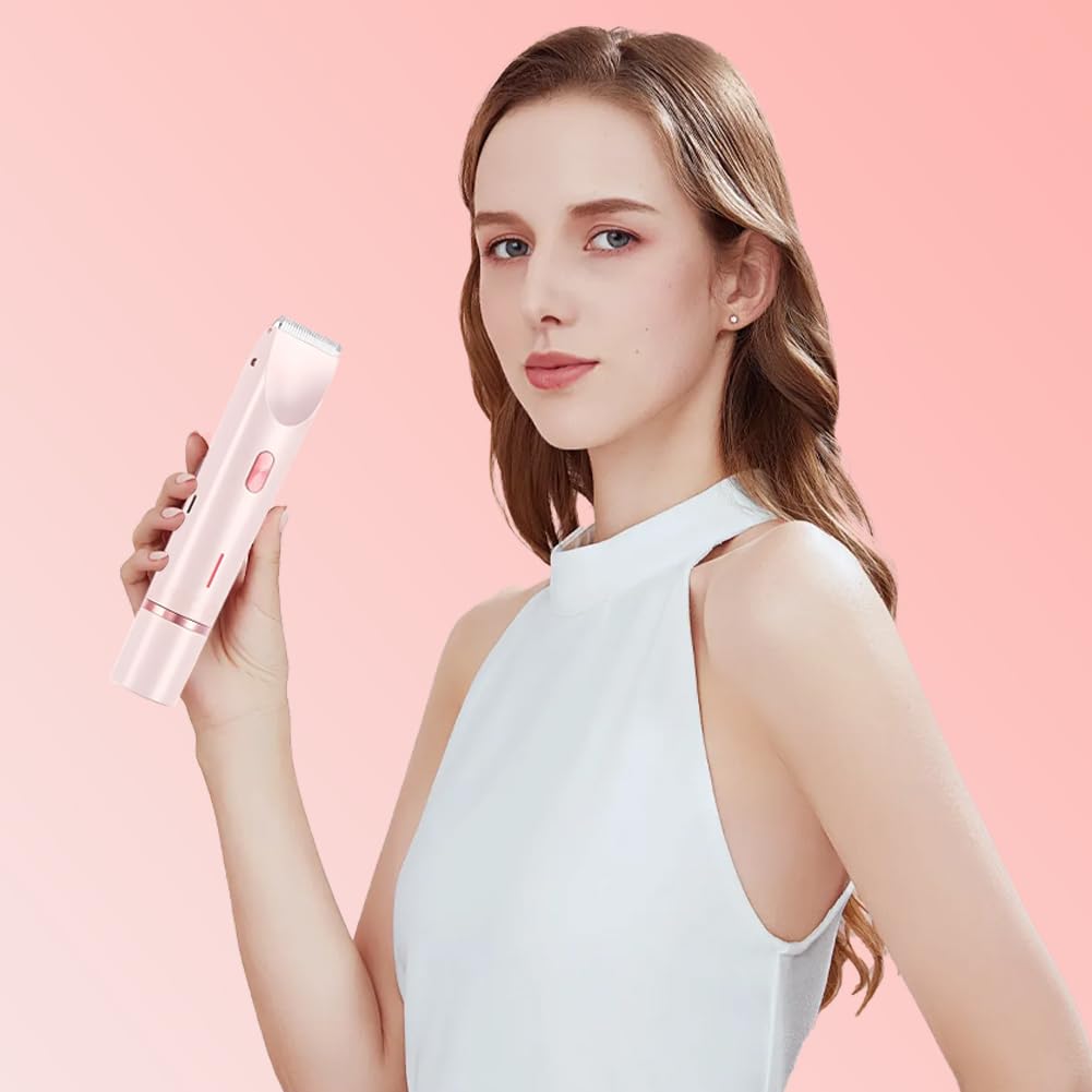 Best Women's Electric Shaver - 2-in-1 Wet/Dry Rechargeable Razor for Legs & Bikini Area | Double Head Hair Remover for Smooth Skin | Perfect for Shower, Travel & Quick Hair Removal