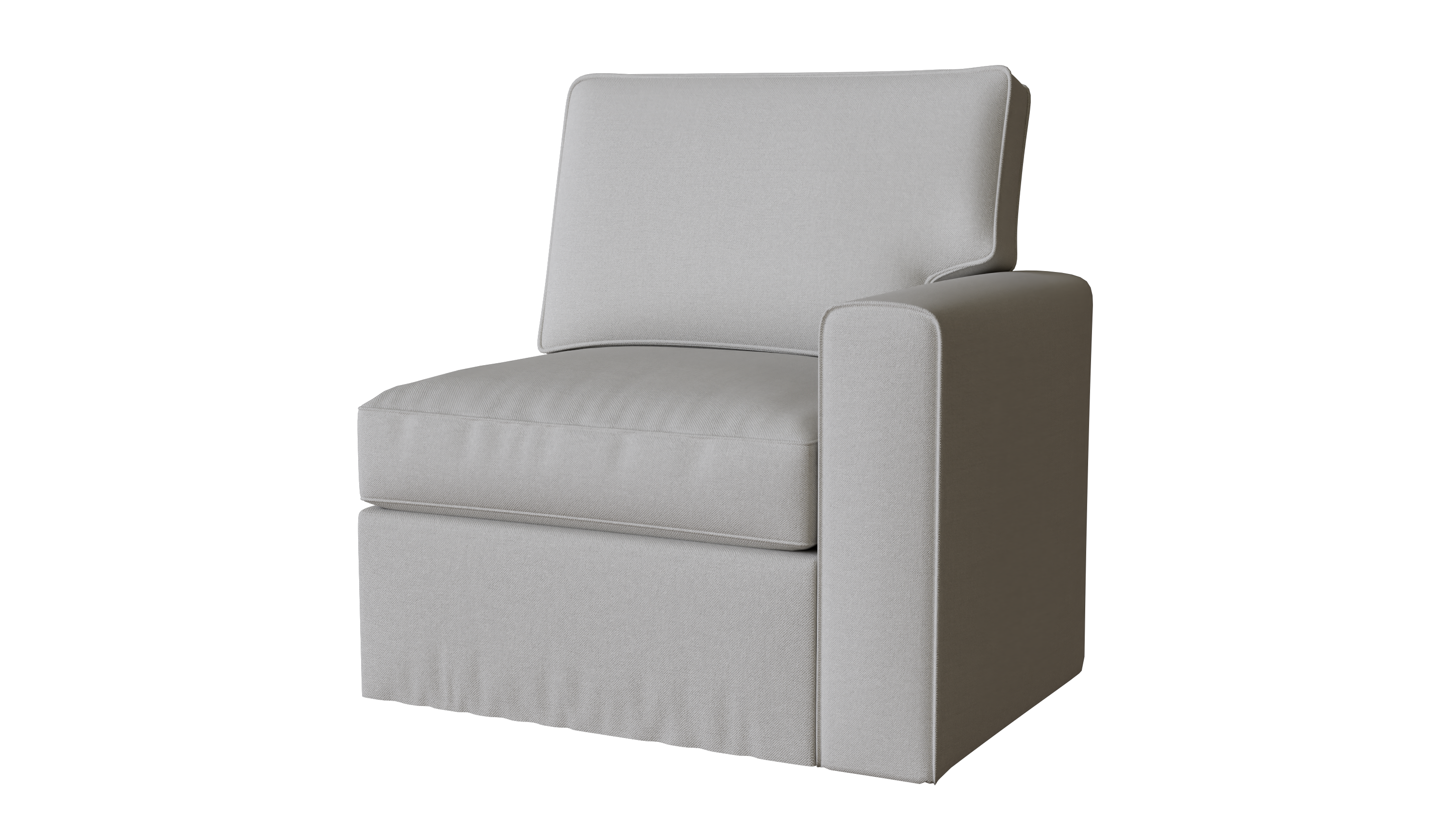 PB Pearce Square Arm Right Arm Chair Cover - Premium Slipcover for Sectional Sofa Components | Perfect for Living Room, Office, and Home Decor Protection