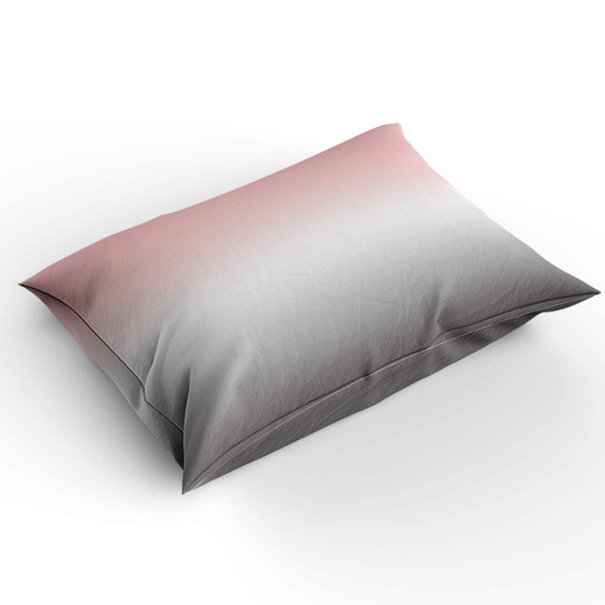 Modern Pink & Gray Ombre Full Duvet Cover Set with 2 Pillowcases - 3 Piece Reversible Microfiber Bedding for All Seasons | Cozy Home Decor, Guest Room & Master Bedroom Upgrade