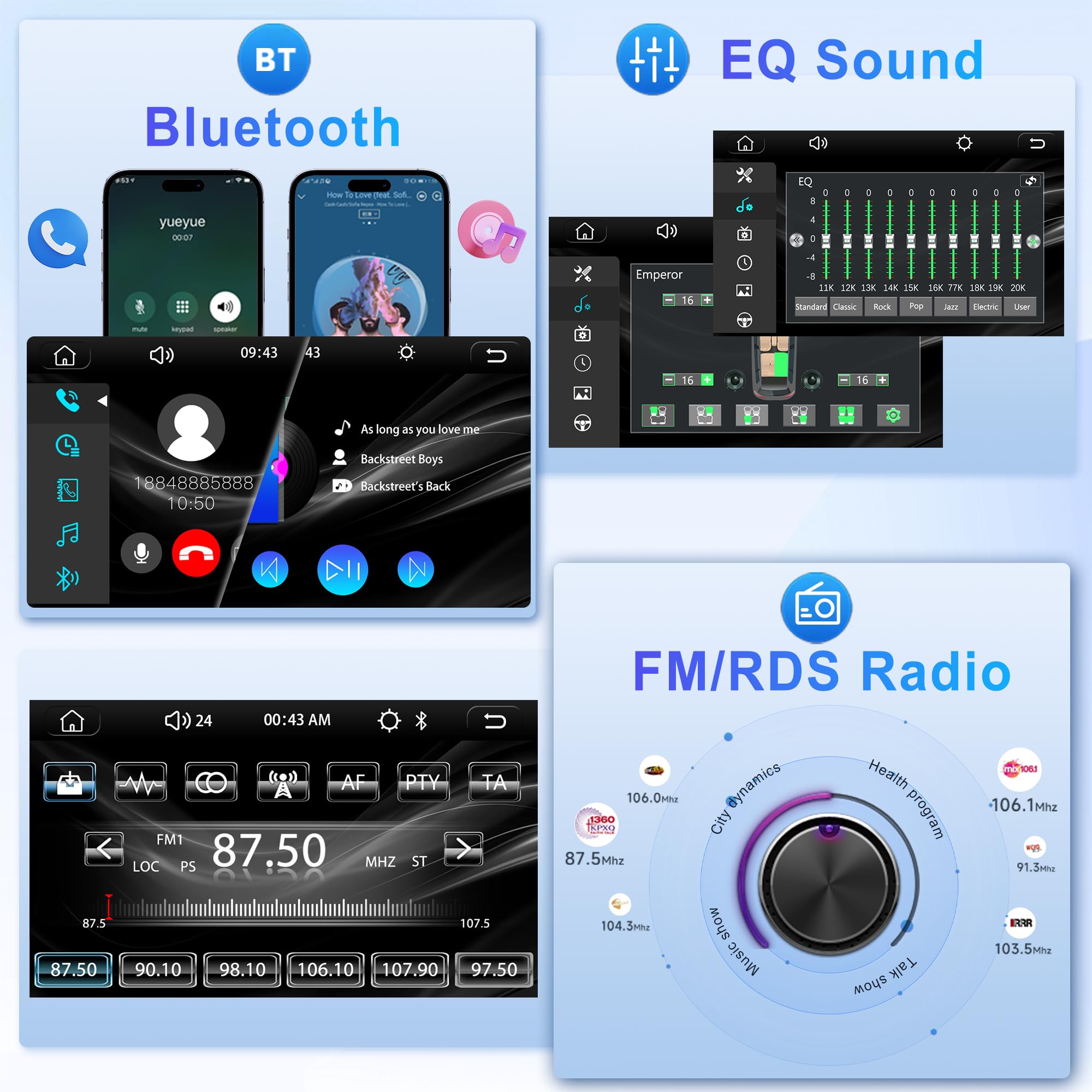 6.2 Inch Double Din Touchscreen Car Stereo with CD/DVD Player - Apple CarPlay & Android Auto, Bluetooth, Mirror Link, USB/TF/AUX, FM Radio & Backup Camera - Steering Wheel Control for Seamless Driving Experience - Perfect for Road Trips, Commuting & Hands-Free Calling