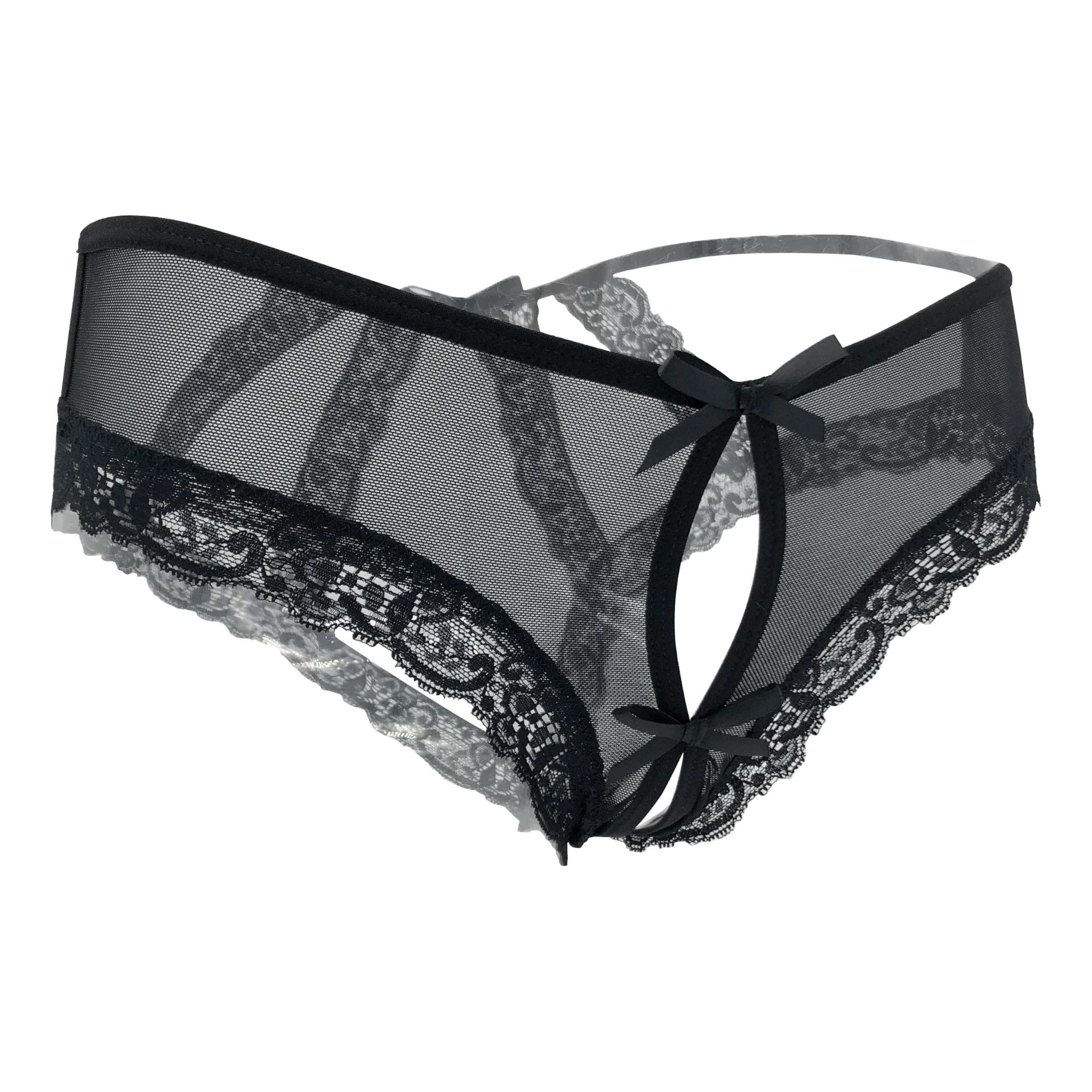 Sexy Women's Lace Briefs with Cage Back Design - Comfortable & Breathable Underwear for Date Night, Boudoir & Special Occasions