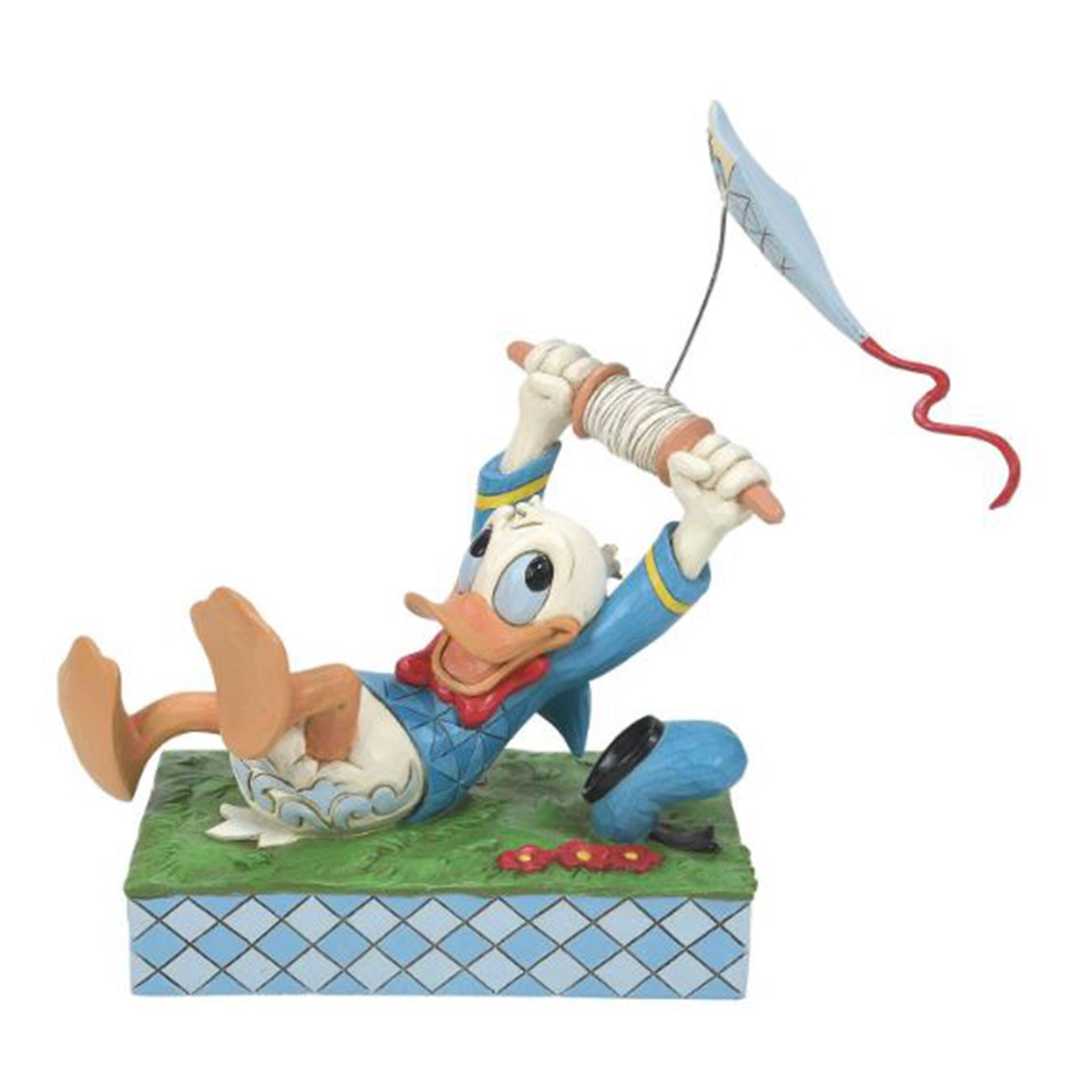 Enesco Disney Traditions Flying Duck Donald with Kite Decorative Figurine 6014314 - Perfect for Disney Collectors & Home Decor