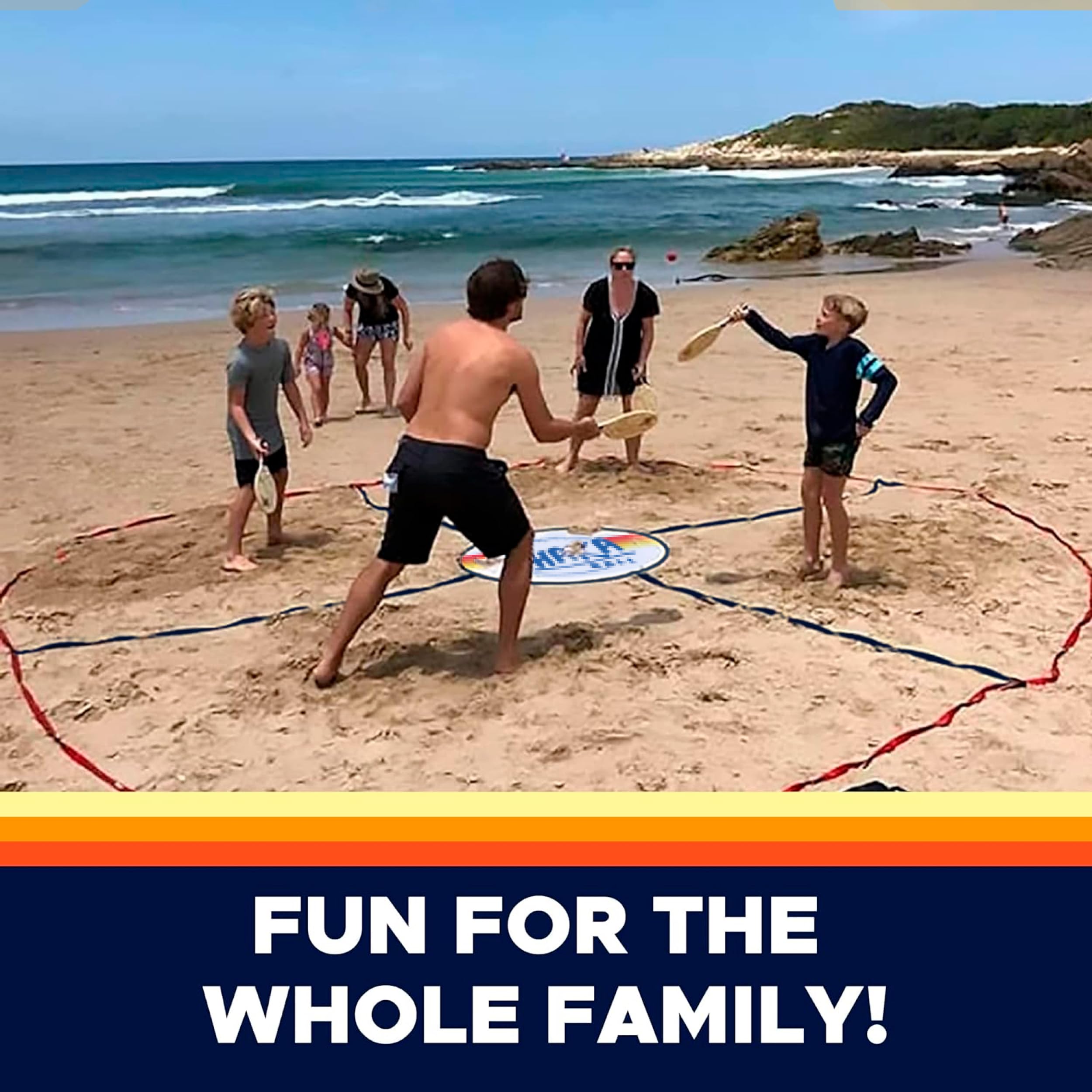 Beach Game Set for Outdoor & Indoor Fun - Family & Kids Lawn, Yard, Tailgate, Park, and Camping Games - Perfect for Beach Parties, Picnics, and Backyard Gatherings