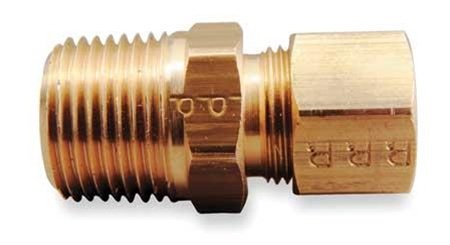 68C-8-6 Brass Male Connector Compression Fitting, 1/2