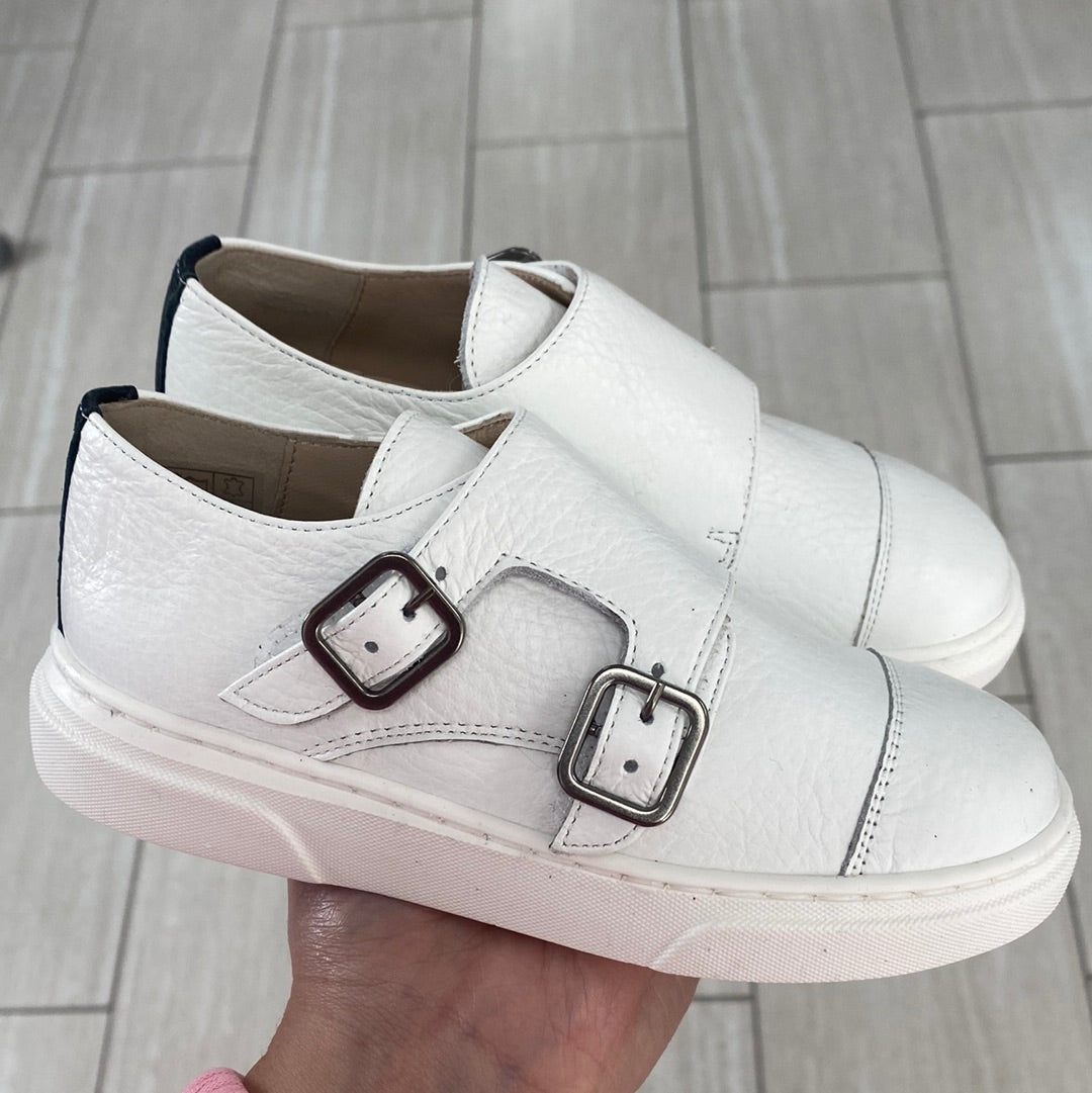 Blublonc White Captoe Dress Sneakers for Women - Comfortable Casual & Office Shoes - Perfect for Work, Weddings, and Everyday Wear