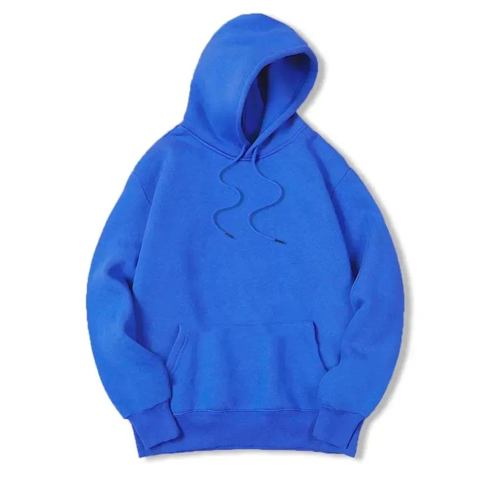 Men's Solid Color Casual Hoodies - Comfortable Pullover Sweatshirt for Everyday Wear, Gym, and Outdoor Activities