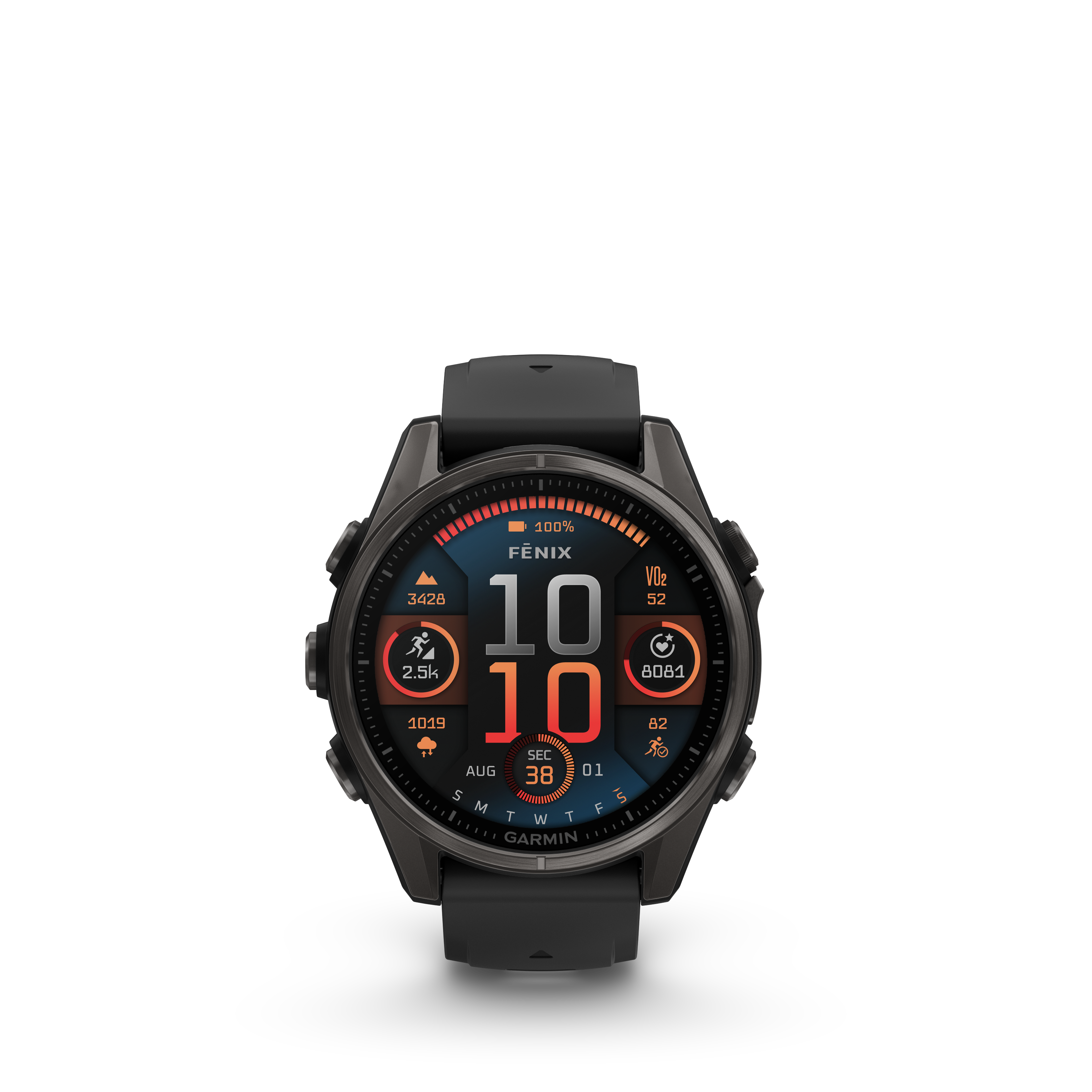 Garmin Fenix 8 Sapphire AMOLED 43mm Smartwatch - Premium GPS Fitness Tracker for Running, Hiking & Outdoor Adventures