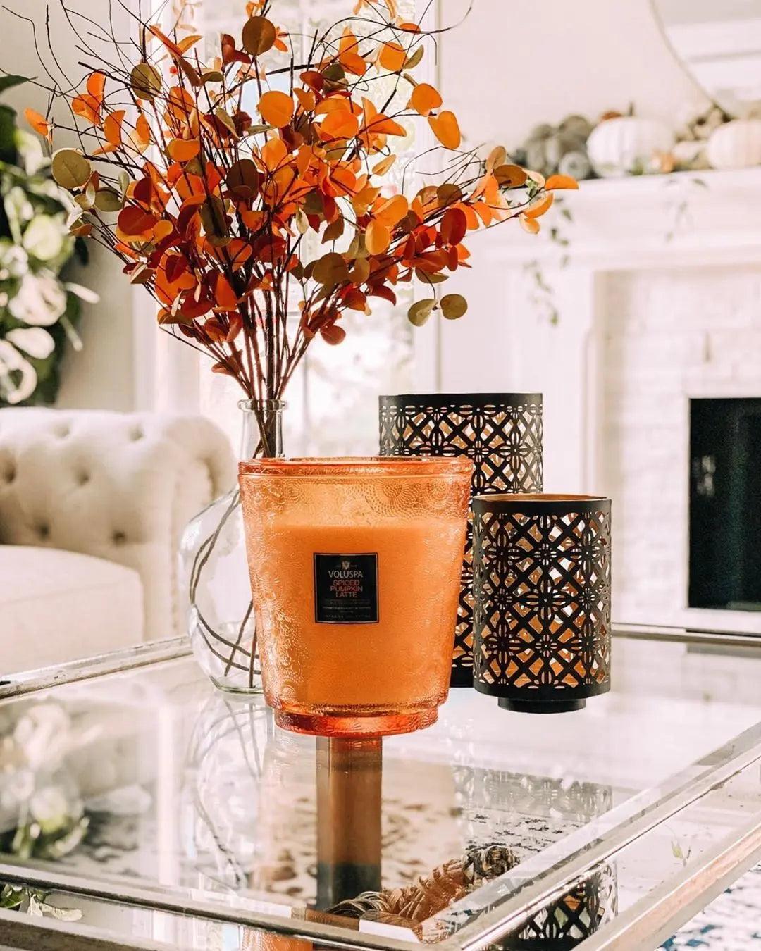 5-Wick Hearth 123 oz Large Scented Candle - Spiced Pumpkin Latte Fragrance for Fall & Winter | Perfect for Home Decor, Cozy Evenings & Holiday Gifting