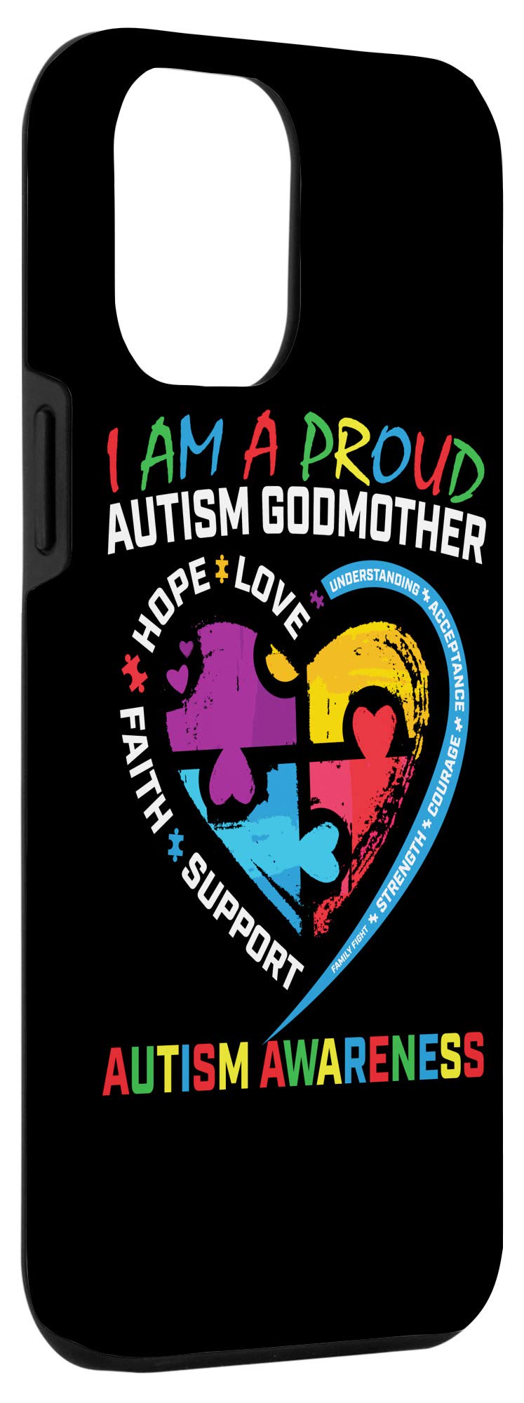 iPhone 12 Pro Max Case - Autism Awareness Puzzle Heart Design - Premium Protective Cover for Women - Perfect for Daily Use, Work & Special Occasions