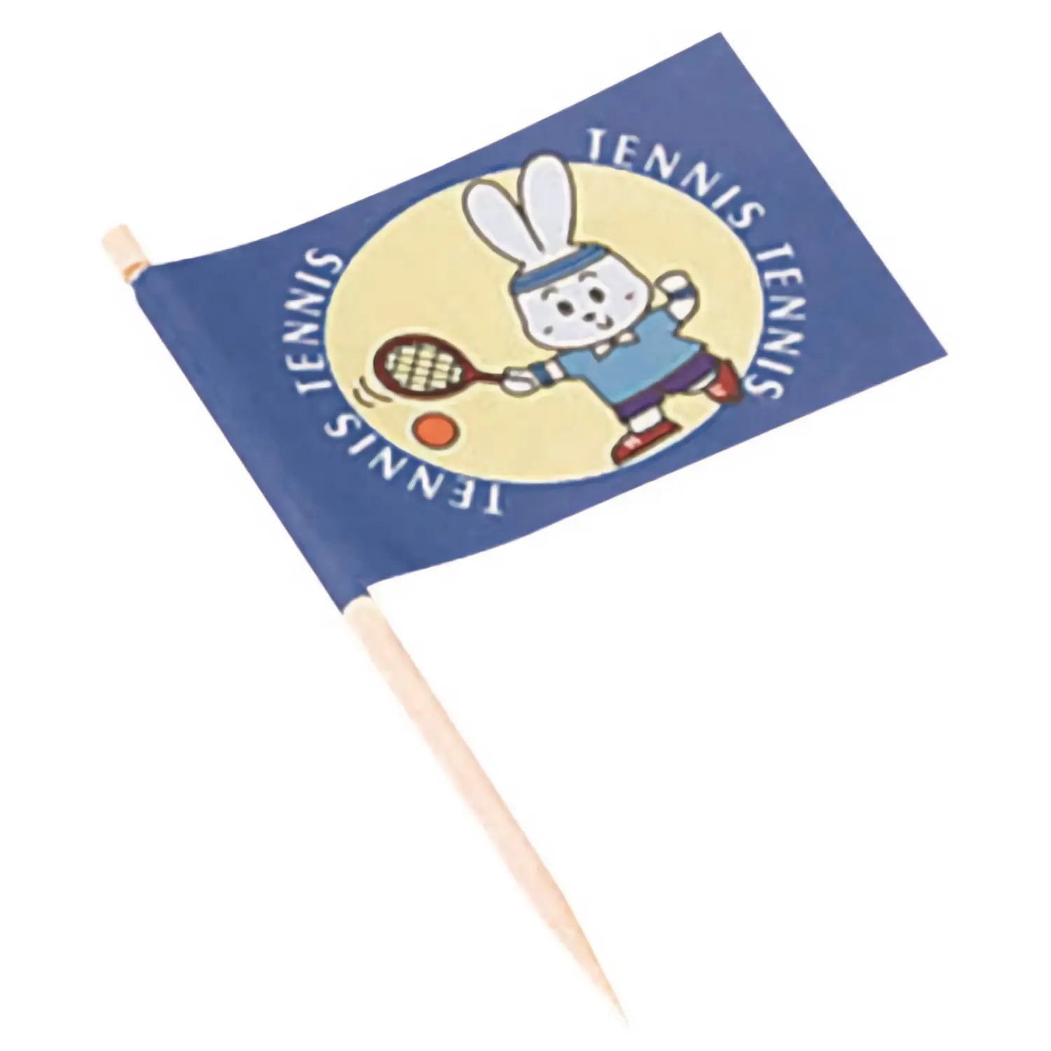 Daikoku 200-Piece Colorful Paper Tennis Flag Food Picks - Perfect for Party Snacks, Fruit Platters, and Appetizer Decorations