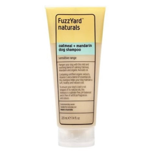 Fuzzyard Oatmeal & Mandarin Sensitive Dog Shampoo & Conditioner - Gentle Hypoallergenic Pet Grooming for Itchy Skin - Perfect for Bath Time & Allergy Relief