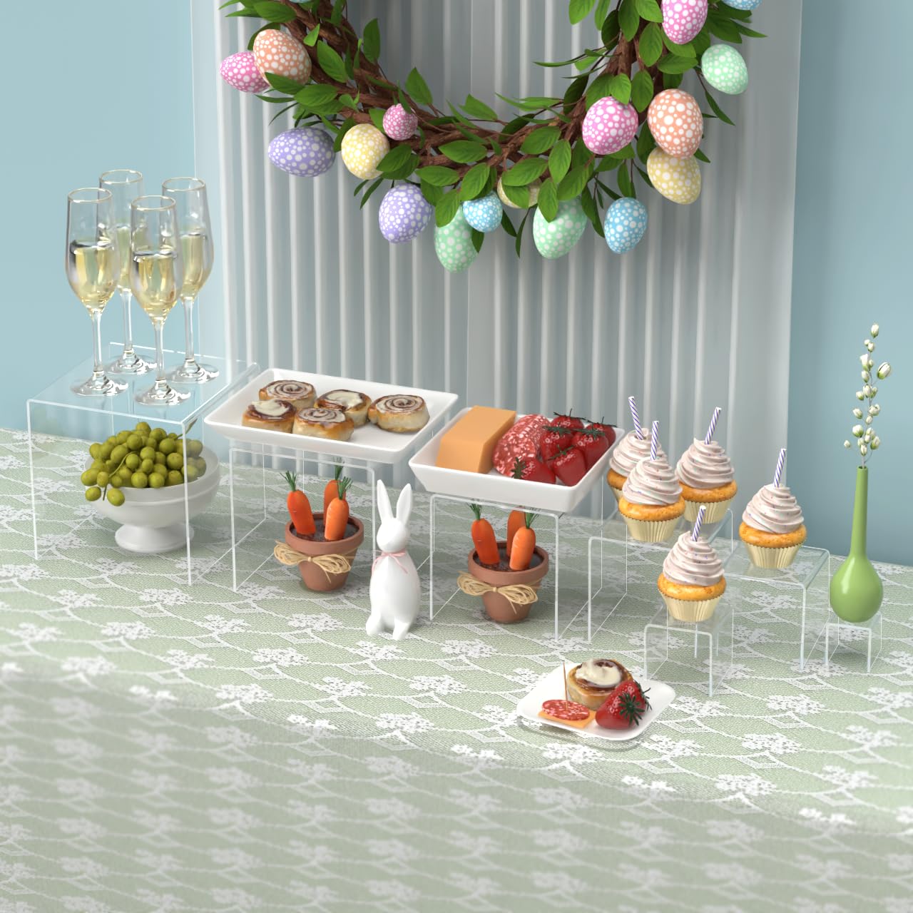 7-Piece Acrylic Riser Display Stand Set (2