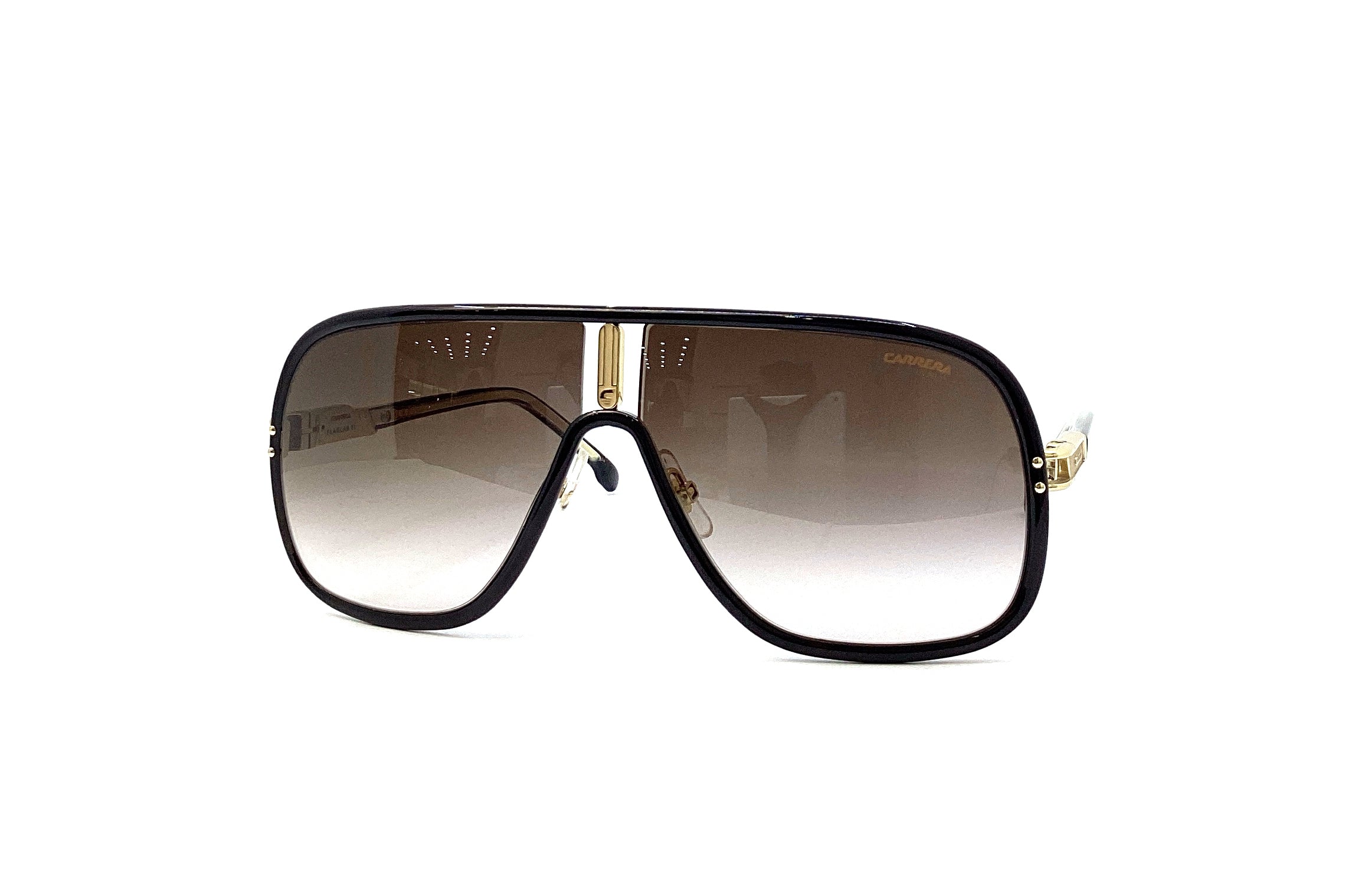 Carrera Flaglab 11 Sunglasses - Black Brown Polarized UV Protection - Perfect for Driving, Outdoor Sports & Beach Vacations