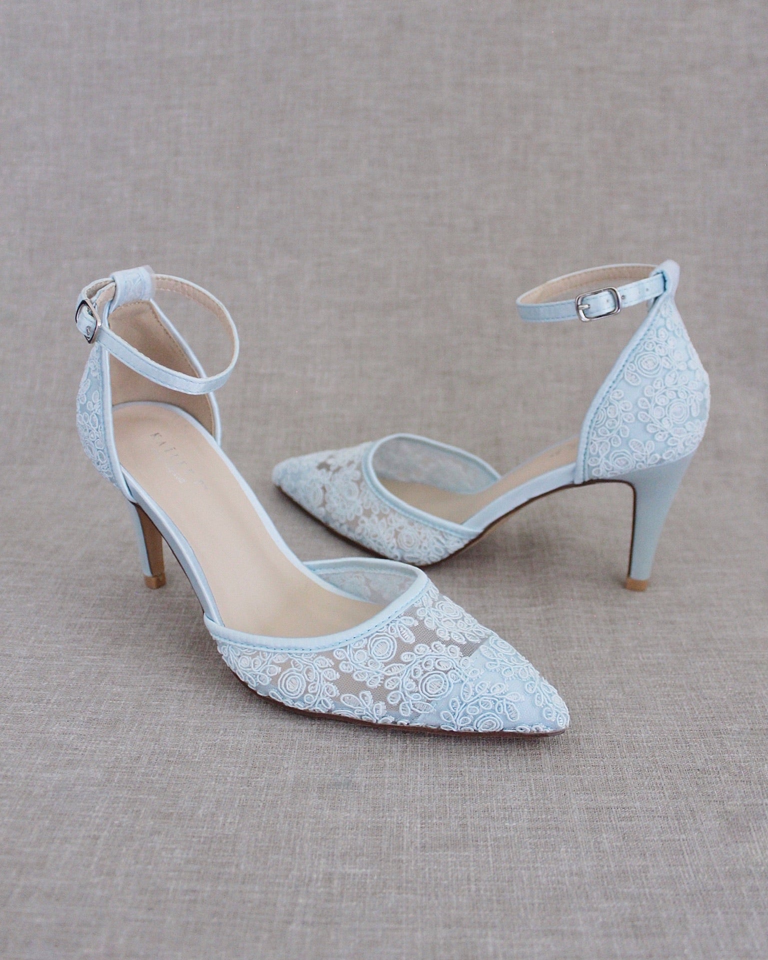 Elegant Lace Wedding Heels for Bride - Comfortable High Heel Shoes for Bridal Party, Prom, and Formal Events