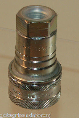 Faster Quick Connect NV12 12SAE FJ Hydraulic Coupler - High-Performance Hydraulic Quick Disconnect Couplings for Tractors, Excavators, and Heavy Equipment - Ideal for Farming, Construction, and Industrial Applications