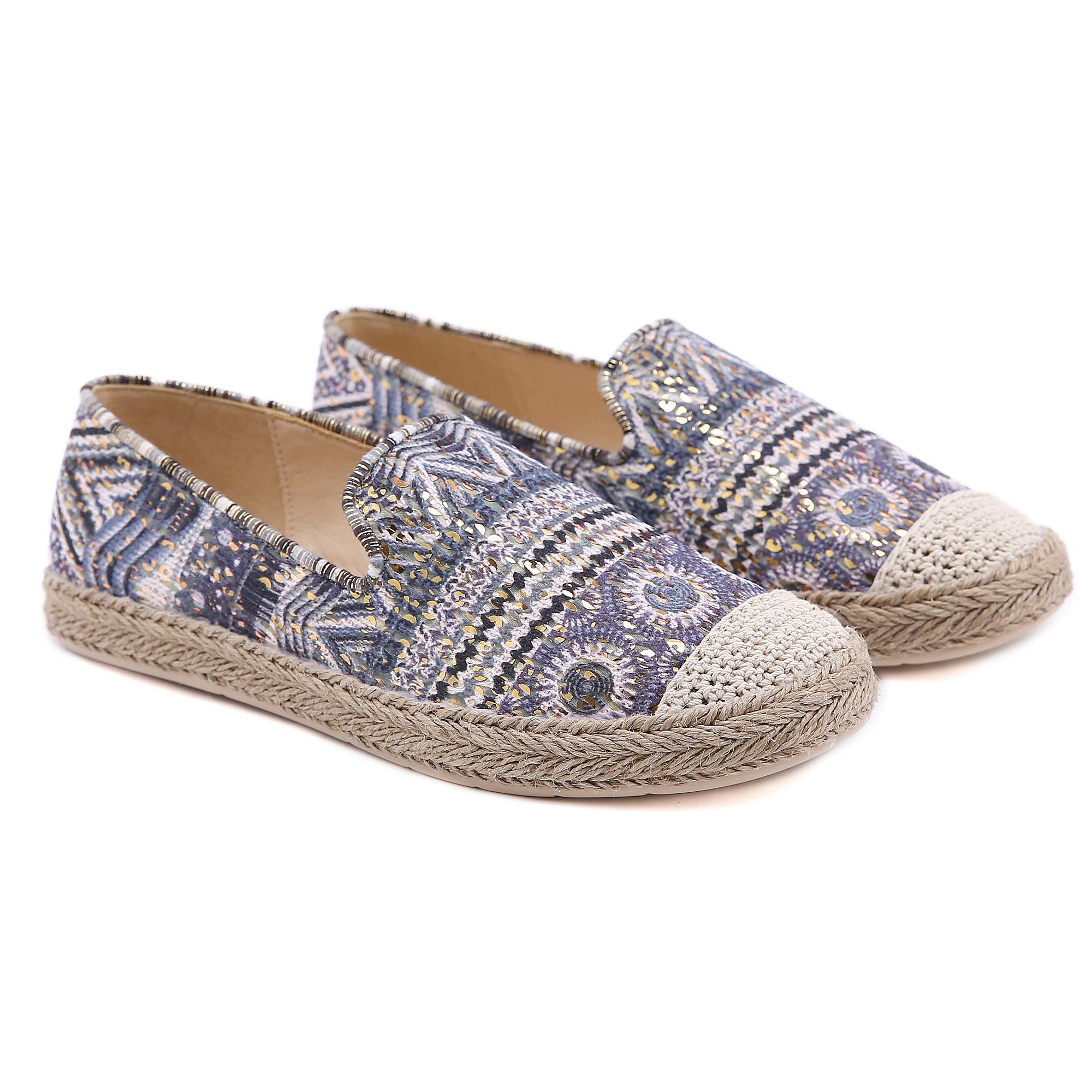 CrazycatZ Women's Sequin Loafers - Sparkly Slip-On Espadrille Flats for Women | Bohemian Fashion Sneakers for Casual Wear, Office & Party Outfits