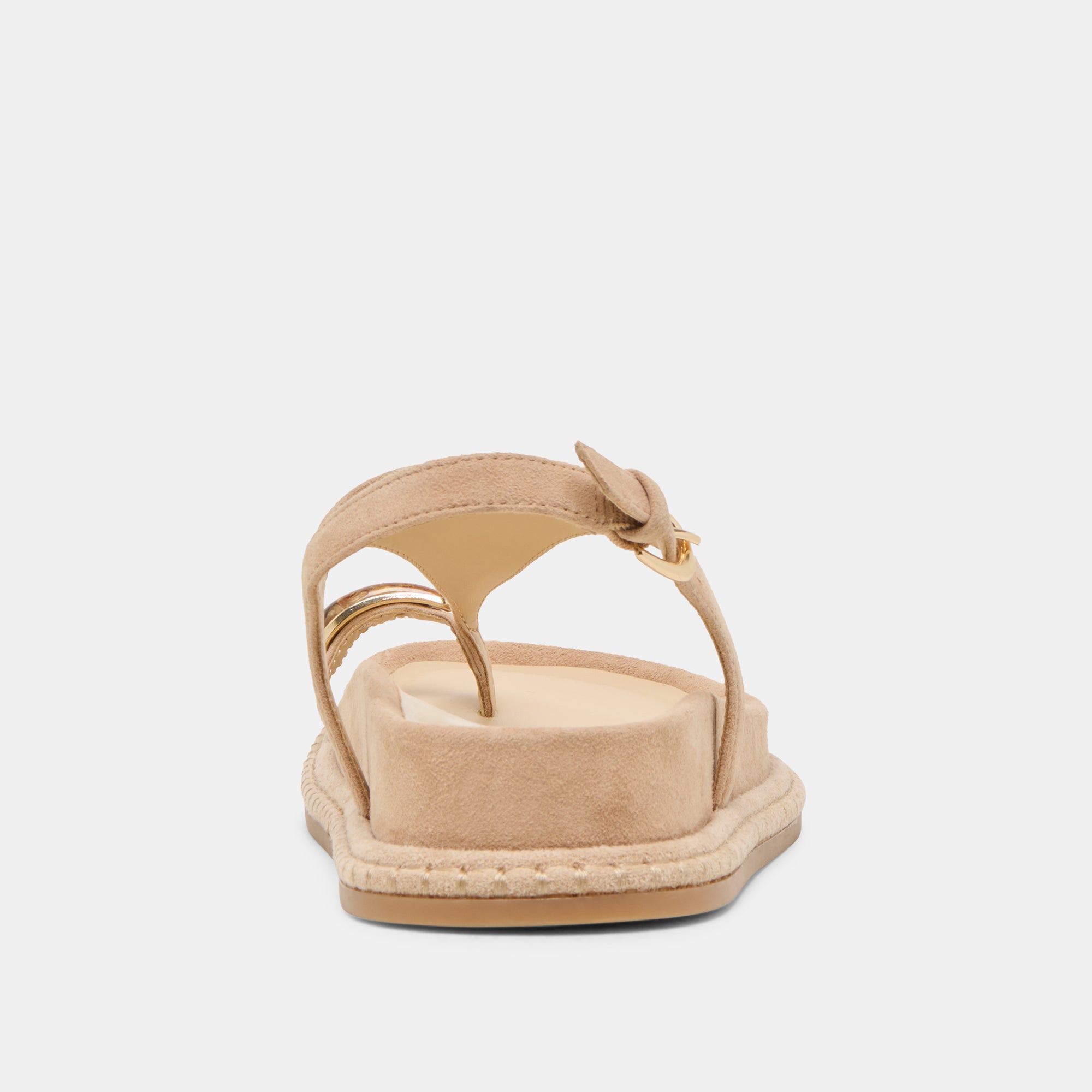 Stefan Women's Gemstone Embellished Bamboo Suede Sandals - Comfortable Bohemian Style for Beach, Vacation & Summer Outfits