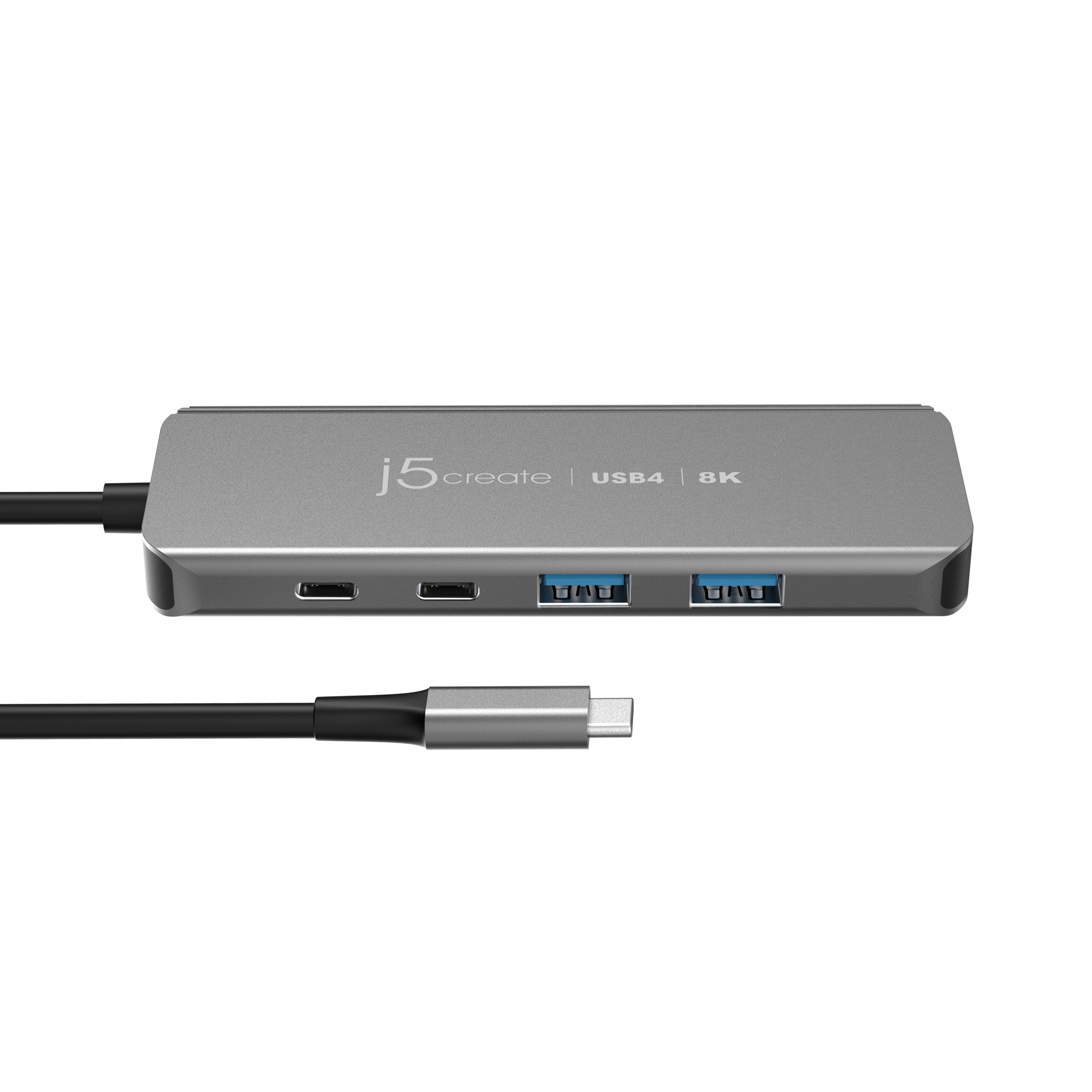 USB4® 8K60 Slim Hub - 8-Port Thunderbolt 4 Dock with 100W PD Charging for MacBook Pro, Windows Laptops | 4K/8K Display, Ethernet, Audio, SD Card Reader | Perfect for Home Office, Gaming & Video Editing Setup