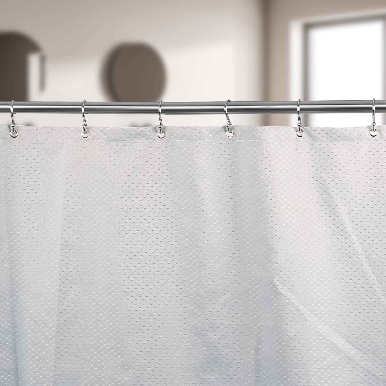 12 Pack Rust-Proof Metal Shower Curtain Hooks - Durable S-Shaped Chrome Hangers for Bathroom, Kitchen & Closet - Perfect for Hanging Shower Curtains, Utensils, Clothes & Towels