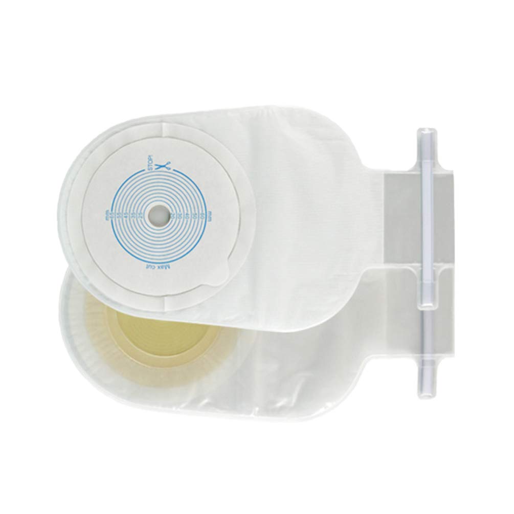 EXCEART 5-Pack Disposable Drainable Ostomy Bags with Closure | Colostomy Pouches for Ileostomy & Stoma Care | Ideal for Post-Surgery, Travel & Daily Use
