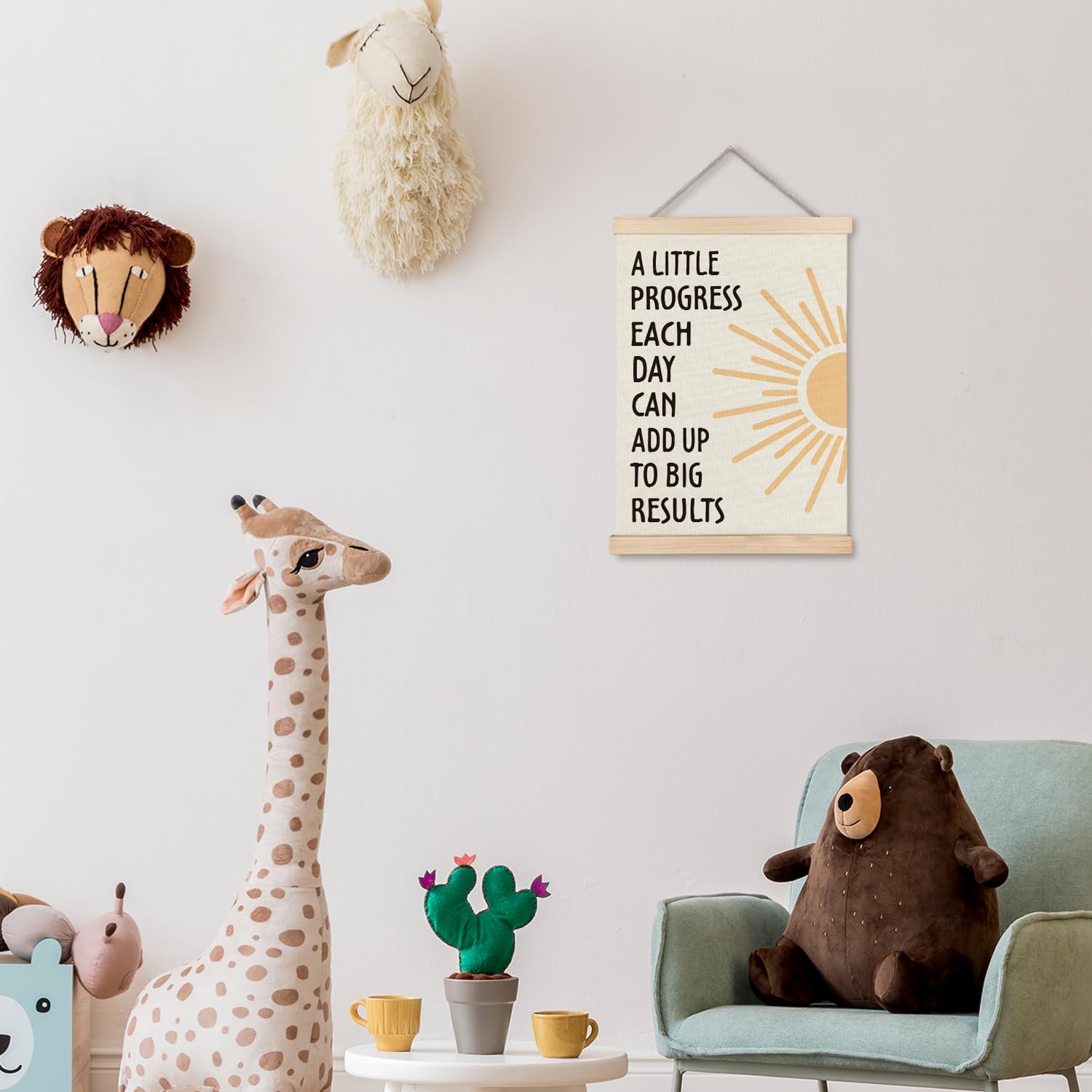Supwhd Motivational Wall Art - Inspirational Quotes Office Decor for Home & Classroom, 12x16 Inch Positive Affirmations Poster - Perfect for Boosting Productivity & Encouragement in Workspaces