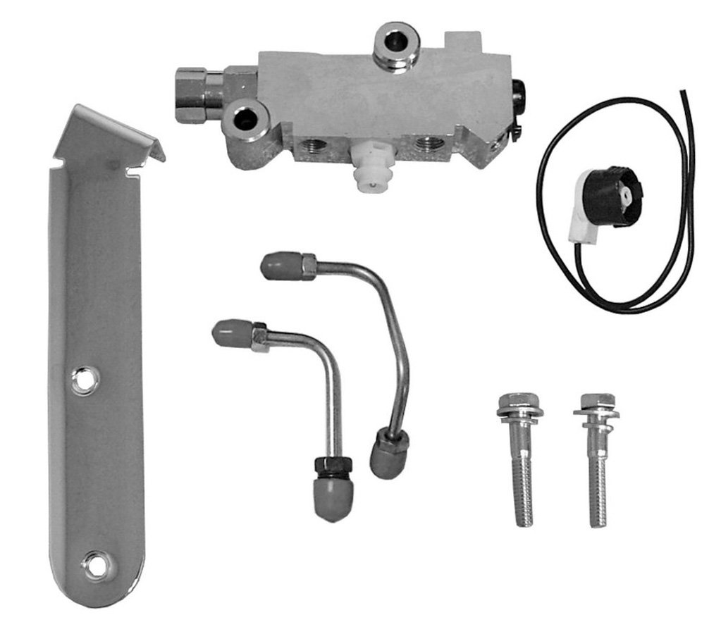 Tuff Stuff Valve Kit (7-Piece) - Drum Chrome Proportioning Disc, OE Style Mounting Bracket - 2.7 LB - 2302NA - Perfect for Classic Car Brake System Upgrades & Restoration Projects