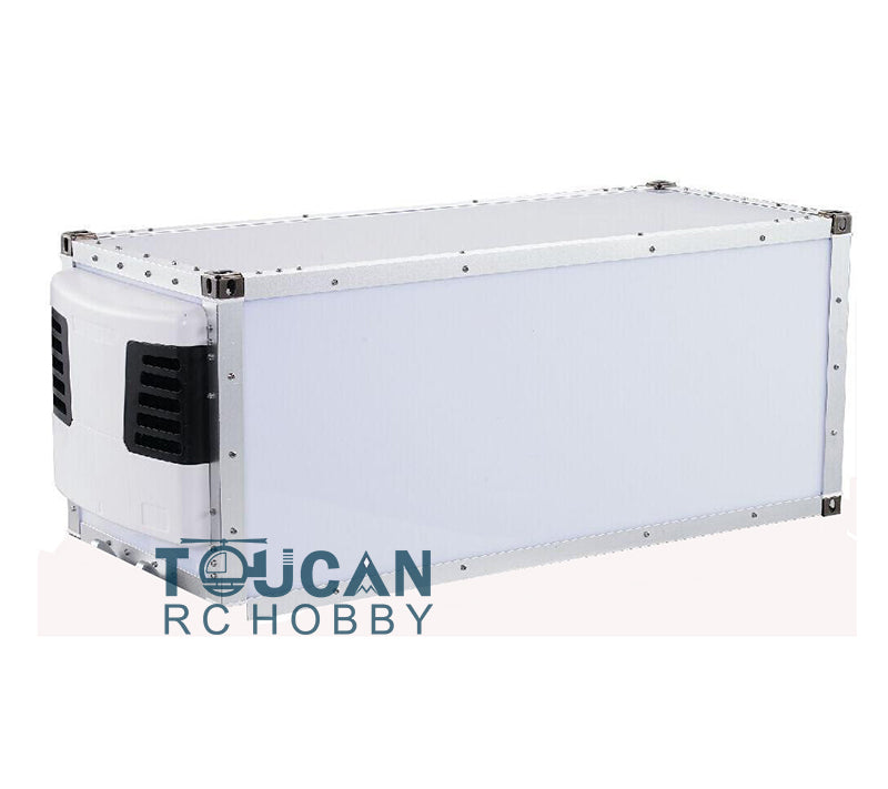 1/14 Scale 20ft & 40ft RC Reefer Container for Semi Trailer - Remote Controlled Tractor Truck Toy Cars - DIY Hobby Model Building Kit for Kids & Adults - Perfect for Racing, Collecting & Display Scenes