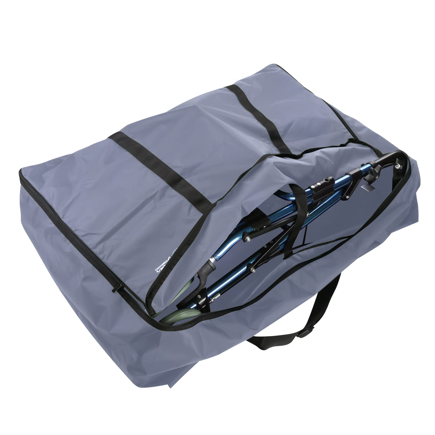 TOMMHANES AMISGUOER Large Travel Storage Bag for Massage Bed, Walker, Wheelchair & Folding Bike - Durable Grey Carry Case (35.4