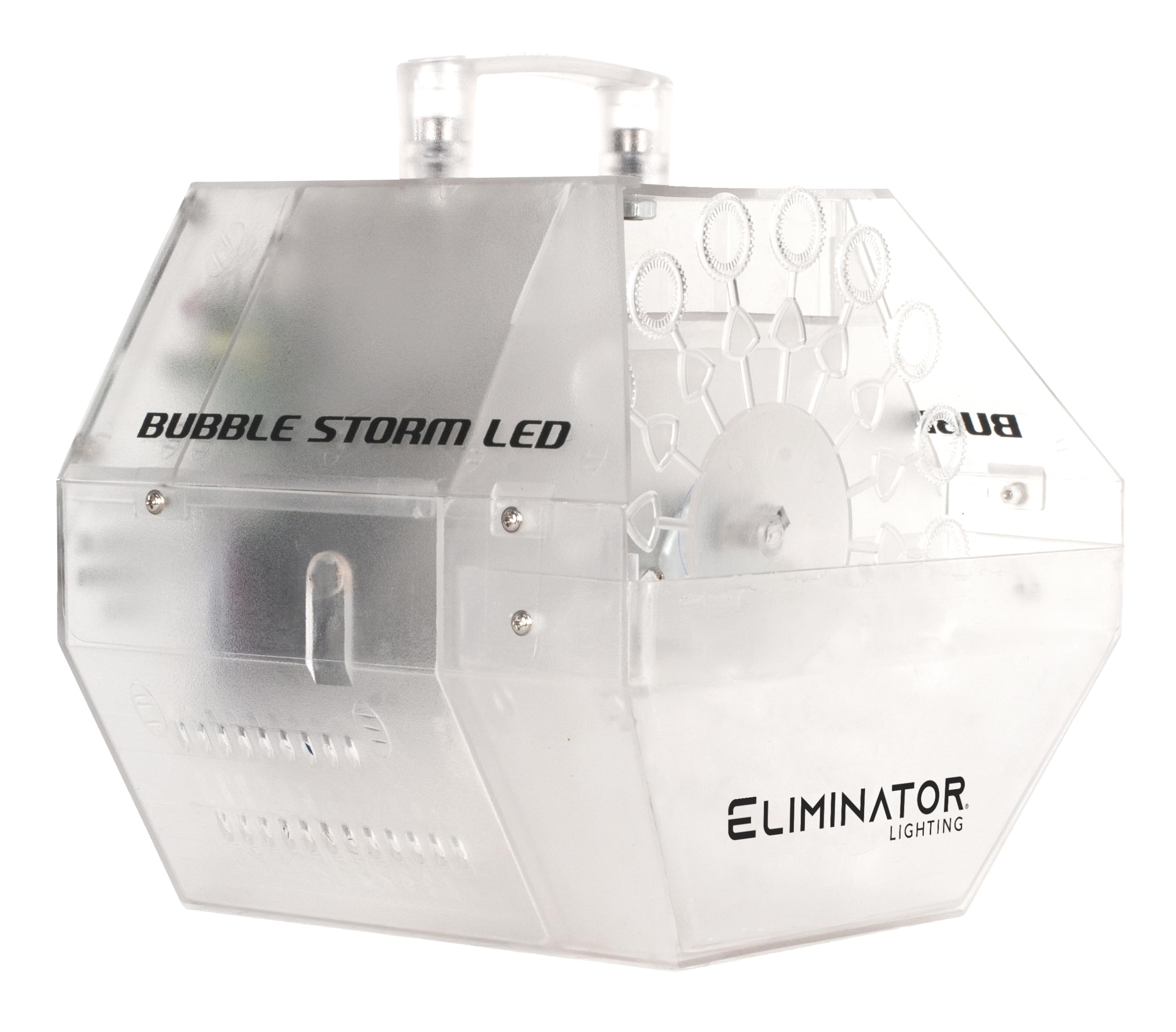 Eliminator Lighting Bubble Machine (Bubblestorm LED) - High-Output Party Bubble Blower for DJ Events, Weddings & Outdoor Gatherings