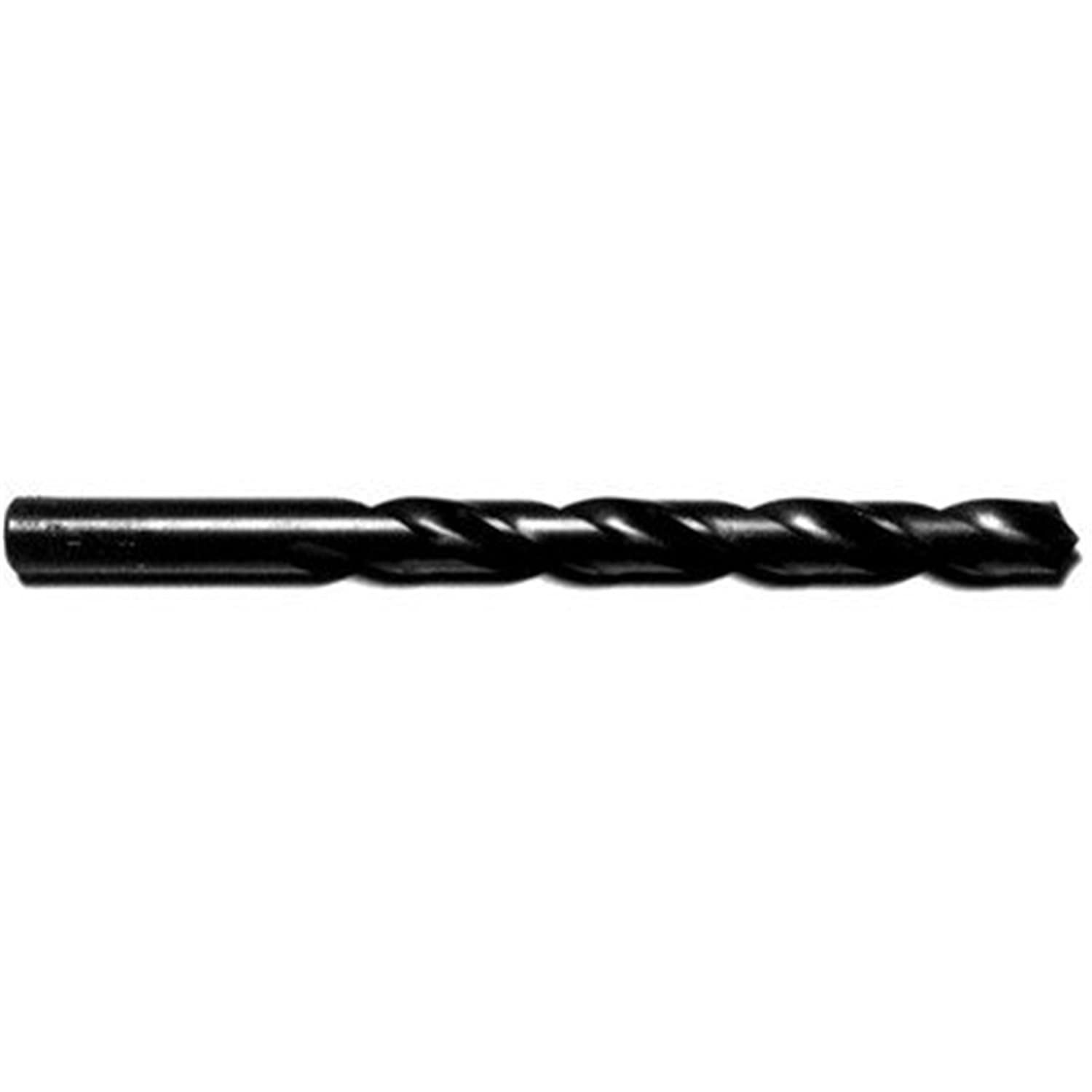 Drill America #19 HSS Black Oxide Jobber Length Drill Bit - High Speed Steel Metal Drilling Tool for Woodworking, Metalworking & DIY Projects