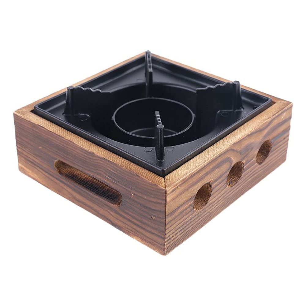 Portable Aluminum Alloy Square Solid Alcohol Stove - Commercial & Household Camping Stove for Outdoor Cooking, Picnics, Backpacking and Emergency Preparedness