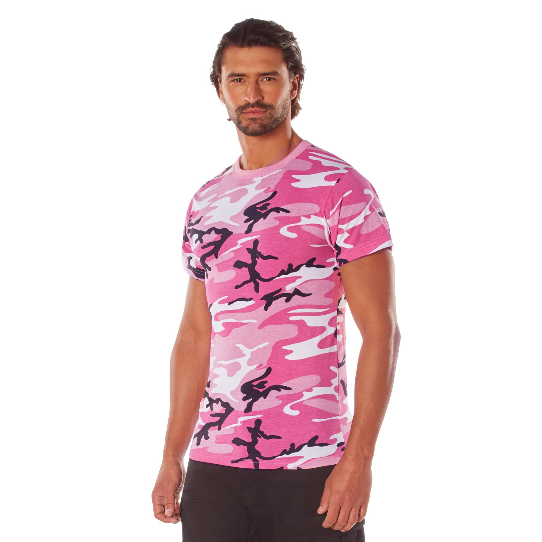 Rothco Camo T-Shirt - Durable Military Style Cotton Tee for Men | Tactical Outdoor Wear, Hunting & Casual Everyday Use