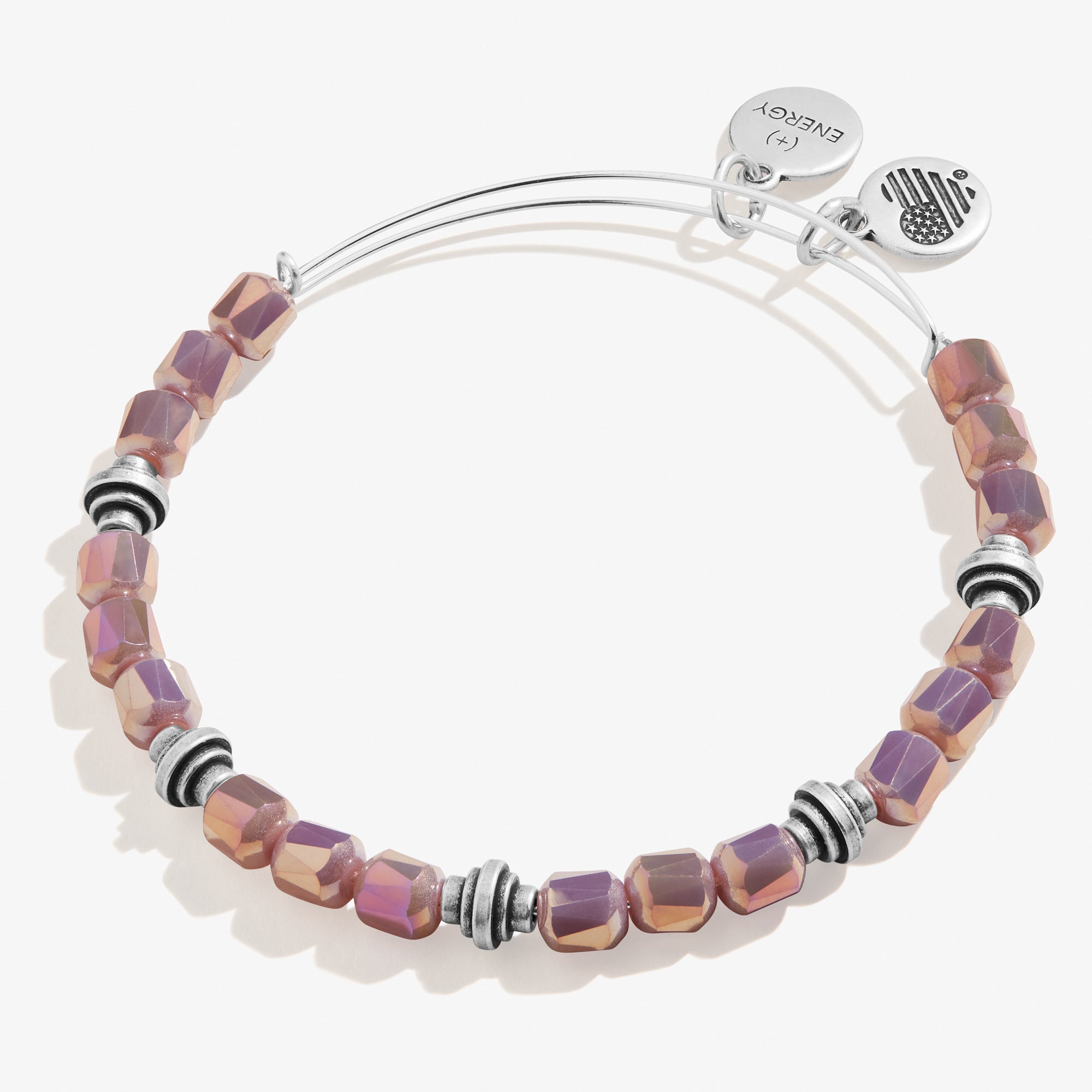 Elation Beaded Bangle Bracelet for Women - Gunmetal Gray Jewelry for Casual & Formal Wear - Perfect for Parties, Work & Everyday Fashion