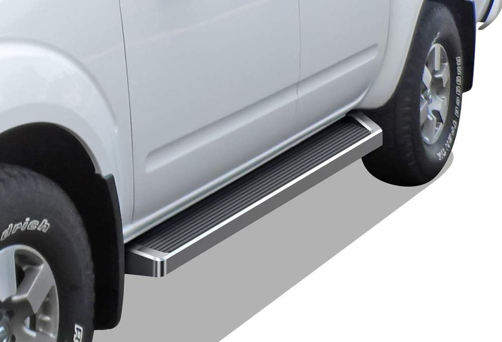 Premium Silver Running Boards Nerf Bars Side Steps for Nissan Frontier 2005-2025 Crew Cab - Durable Aluminum Alloy Step Bars with Anti-Slip Surface - Perfect for Off-Roading, Truck Access & Easy Entry/Exit