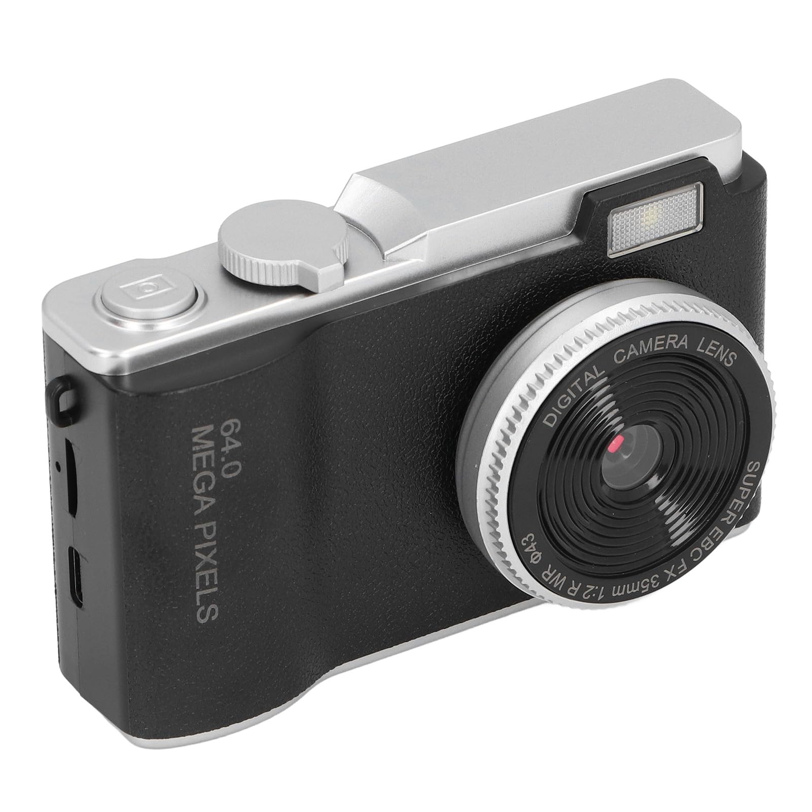 **48MP HD 1080P Digital Camera with 16X Zoom & Anti-Shake - 2.4 Inch Compact Selfie Camera with Beauty Filter for Vlogging, Travel, and Everyday Photography (Black) - Perfect for Boys, Girls, Kids & Teens**