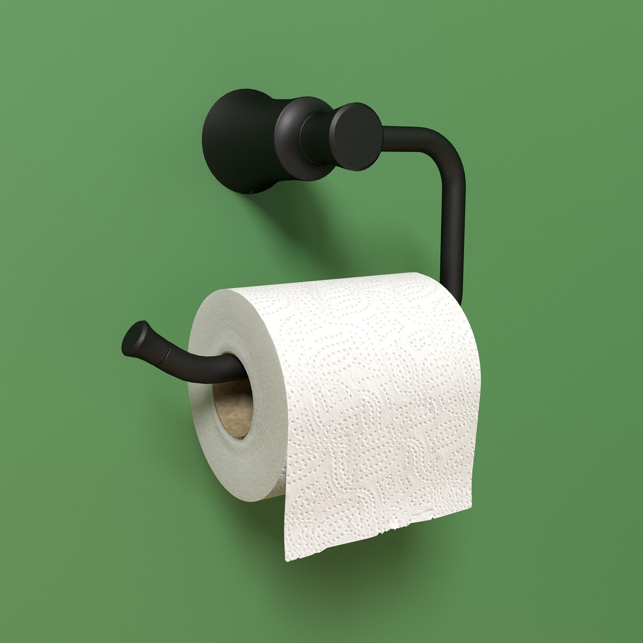 hansgrohe 7-inch Matte Black Toilet Paper Holder (Model 04787670) – Durable & Stylish Bathroom Accessory for Modern Homes