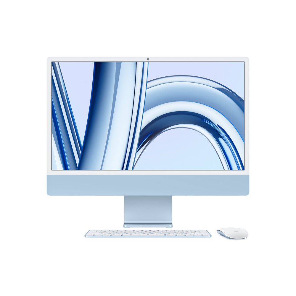 24-inch Apple iMac with 4.5K Retina Display - M3 Chip, 8-Core CPU & 10-Core GPU, 256GB SSD (Blue) - Perfect for Home Office, Graphic Design & Creative Work