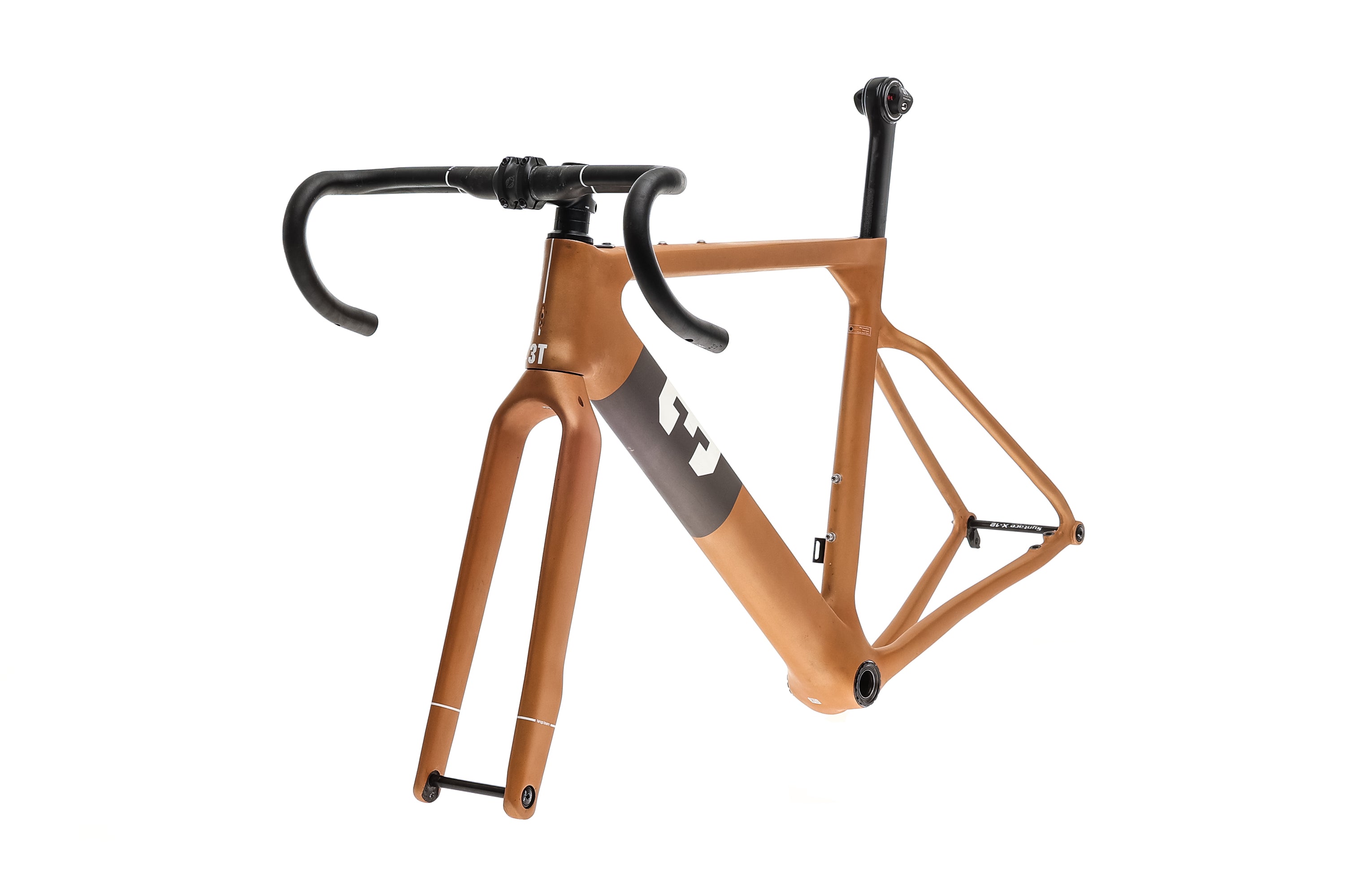 2022 3T Exploro Team Medium Gravel Bike Frameset - Lightweight Carbon Fiber Adventure & Racing Bike for Off-Road Trails & Commuting