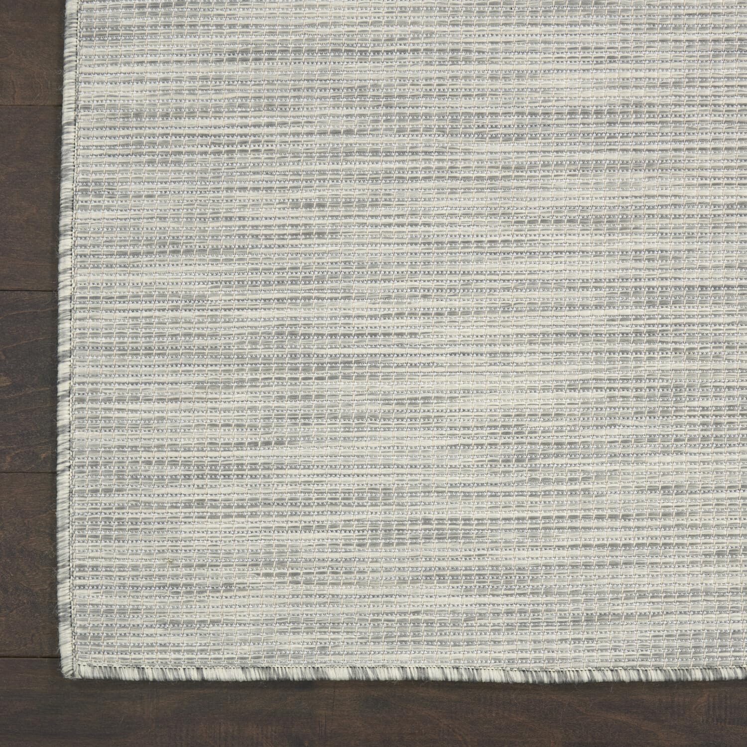 Nourison Positano 10' x 14' Indoor/Outdoor Area Rug - Light Grey, Easy to Clean, Non-Shedding | Perfect for Bedroom, Living Room, Dining Room, Backyard, Deck & Patio | Durable & Stylish Home Decor