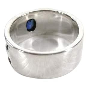 Sterling Silver Sapphire Men's Wedding Band Ring - Elegant Blue Gemstone Jewelry for Engagement, Anniversary & Special Occasions