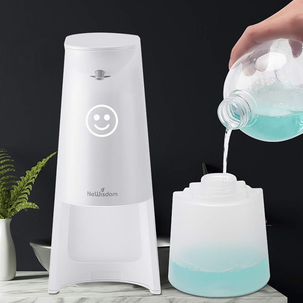 Automatic Foaming Soap Dispenser - Hands-Free Touchless Liquid Soap Pump for Kitchen & Bathroom | White | Smart Sensor Hand Wash Device for Home, Office & Public Restrooms