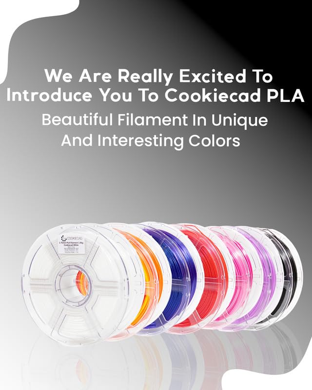 Premium 1.75mm White PLA Filament 1kg Spool - High-Quality 3D Printing Material for Cosplay, Prototyping & DIY Projects - Perfect for Creality Ender 3, Prusa & More 3D Printers