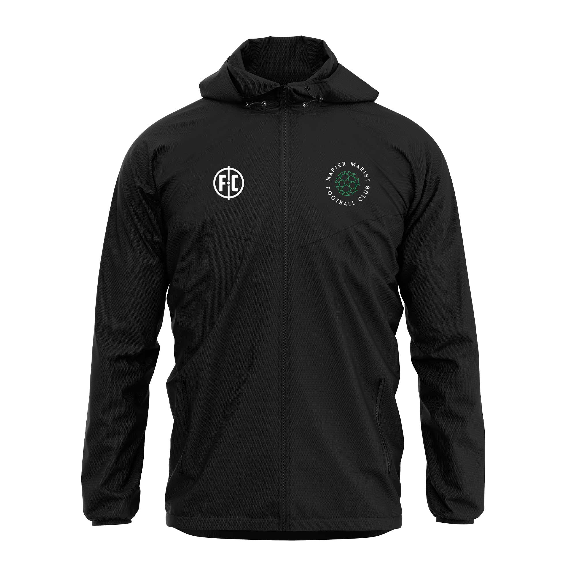 Napier Marist FC Waterproof Shower Jacket - Lightweight Raincoat for Men & Women - Perfect for Soccer Fans, Outdoor Sports & Camping