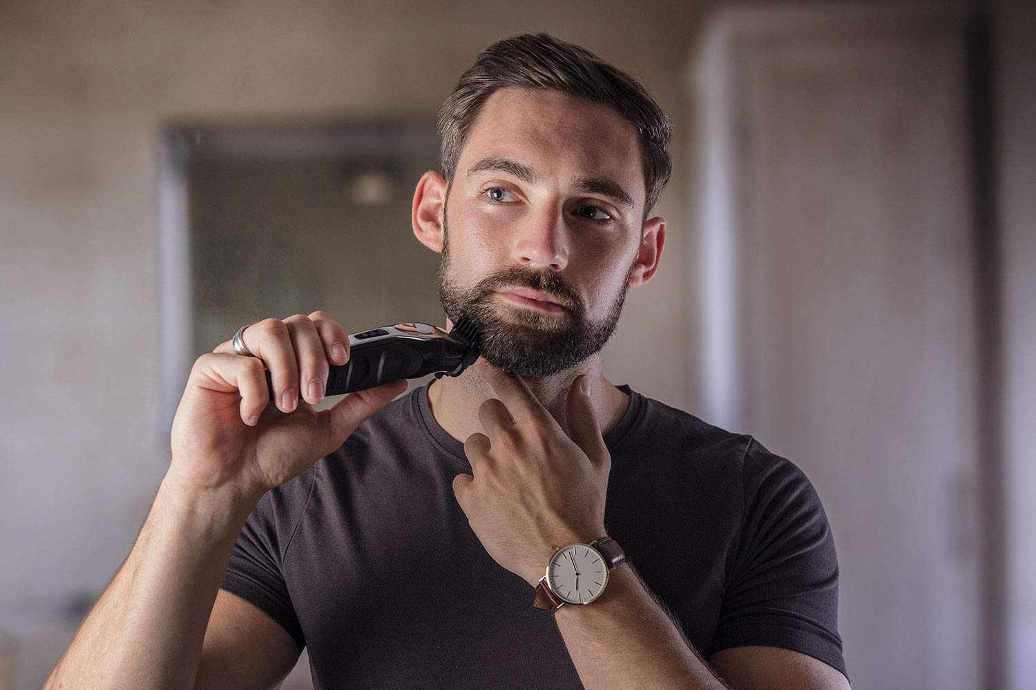 Wahl Total Beard Trimmer Kit with Beard Oil - Professional Grooming Set for Men | Perfect for Home Beard Care, Travel & Gifts